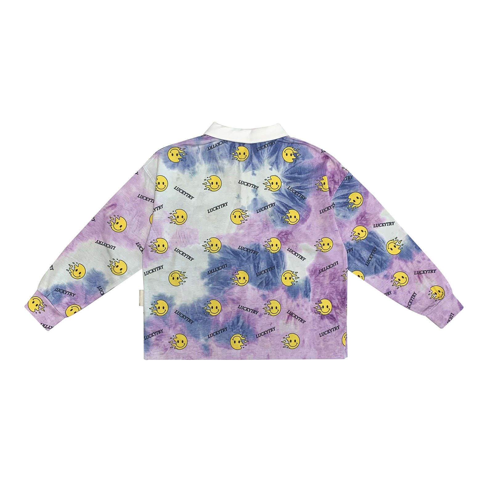 Boys & Girls Purple Smile Tie-Dye T-Shirt