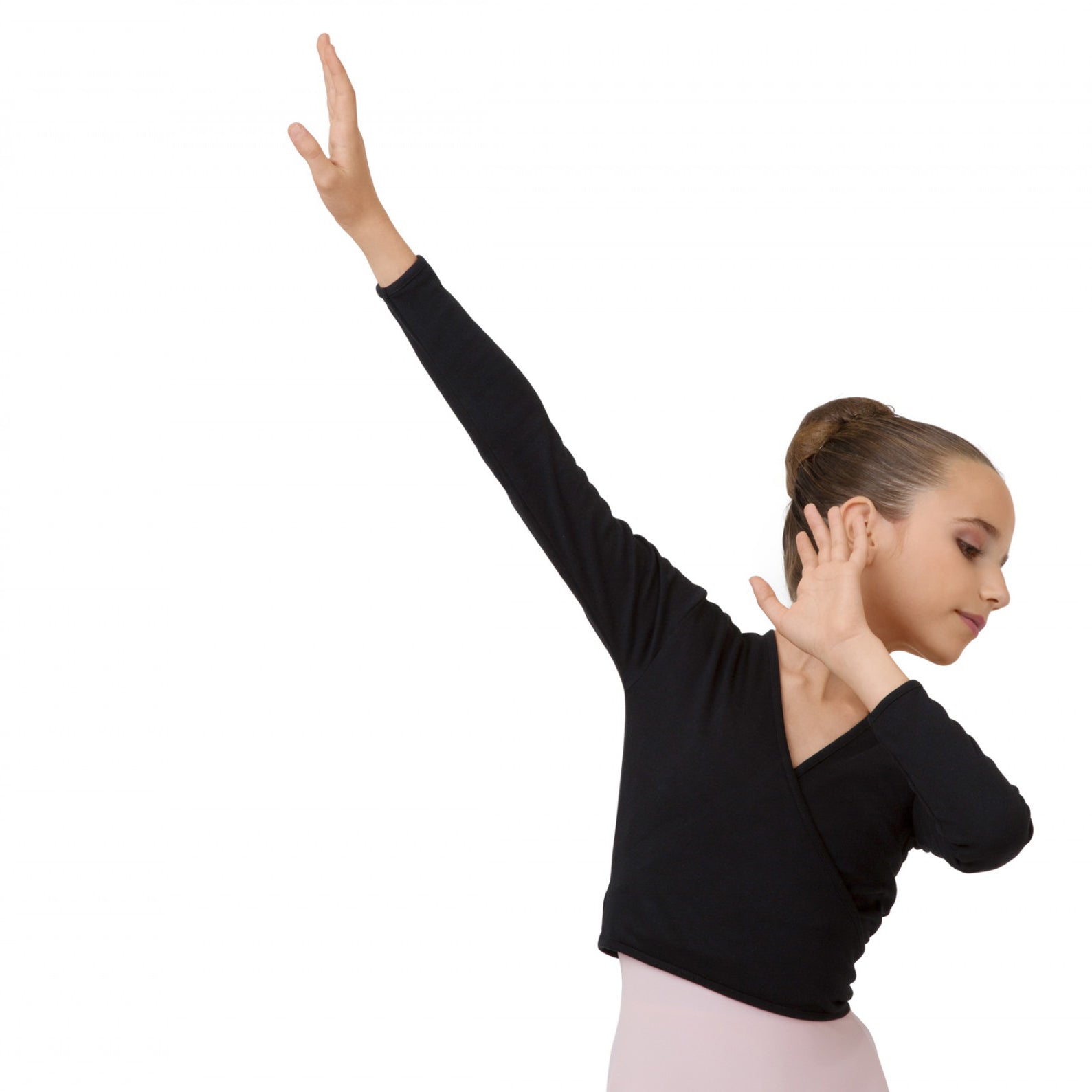Girls Black Ballet Top