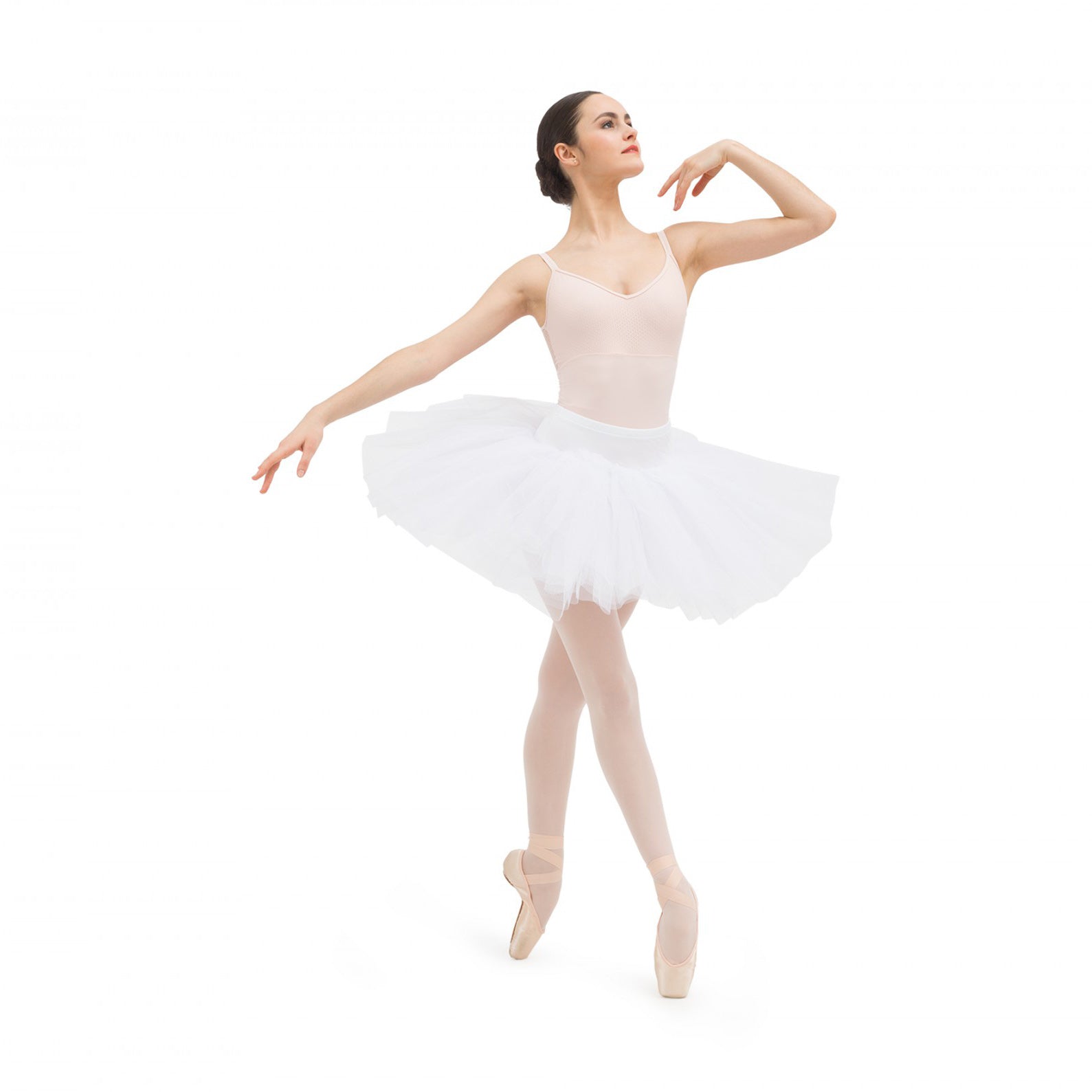 Girls White Ballet Skirt