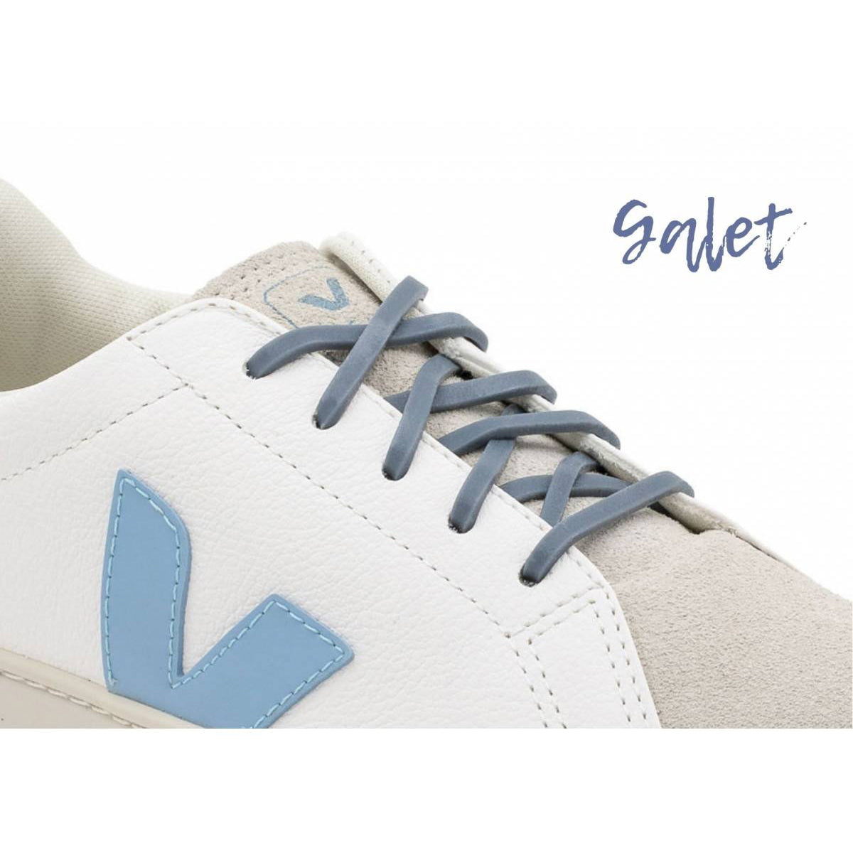 Boys & Girls Blue Silicone Shoelace