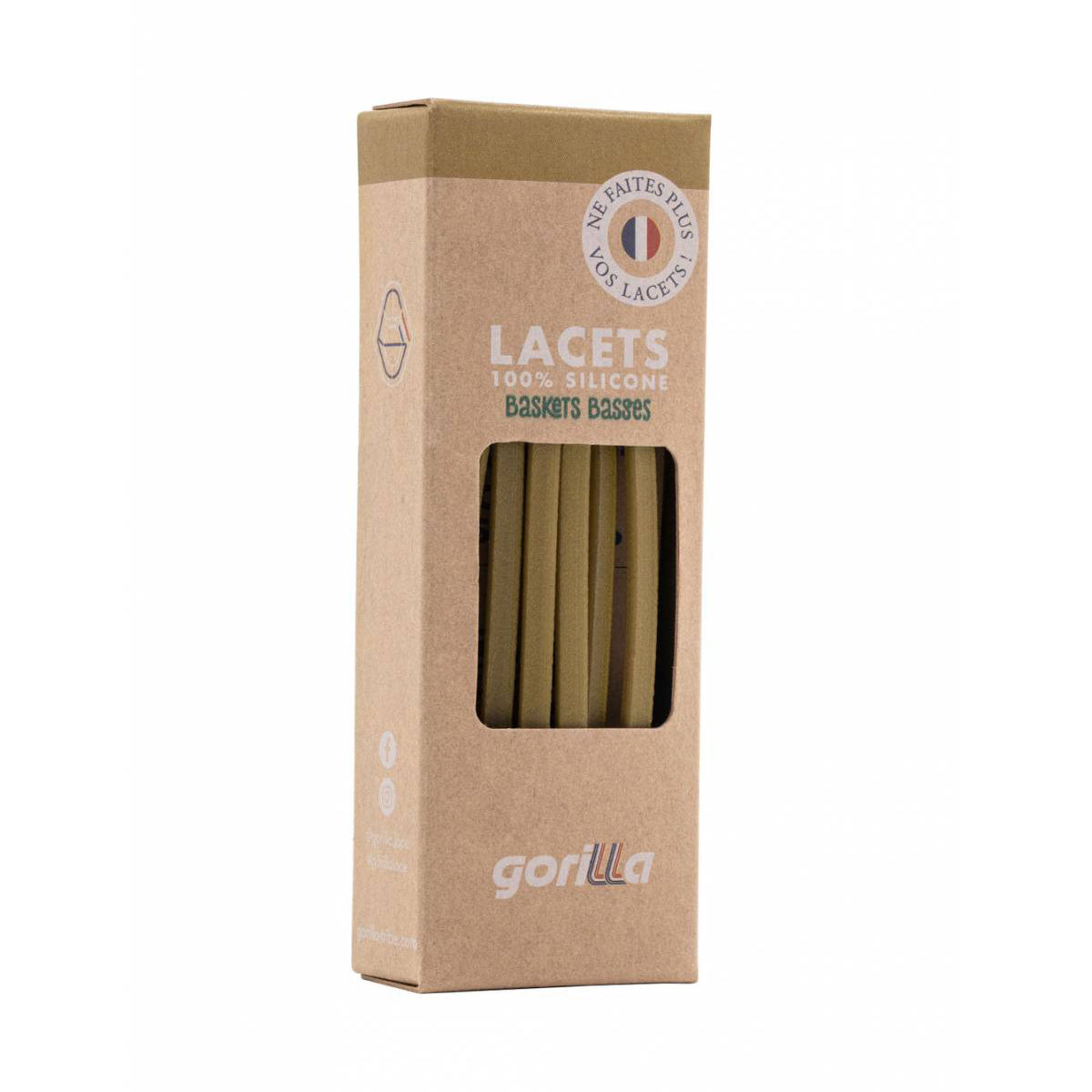 Adult Brown Silicone Shoelace