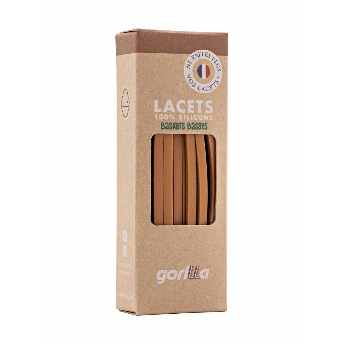 Adult Caramel Silicone Shoelace
