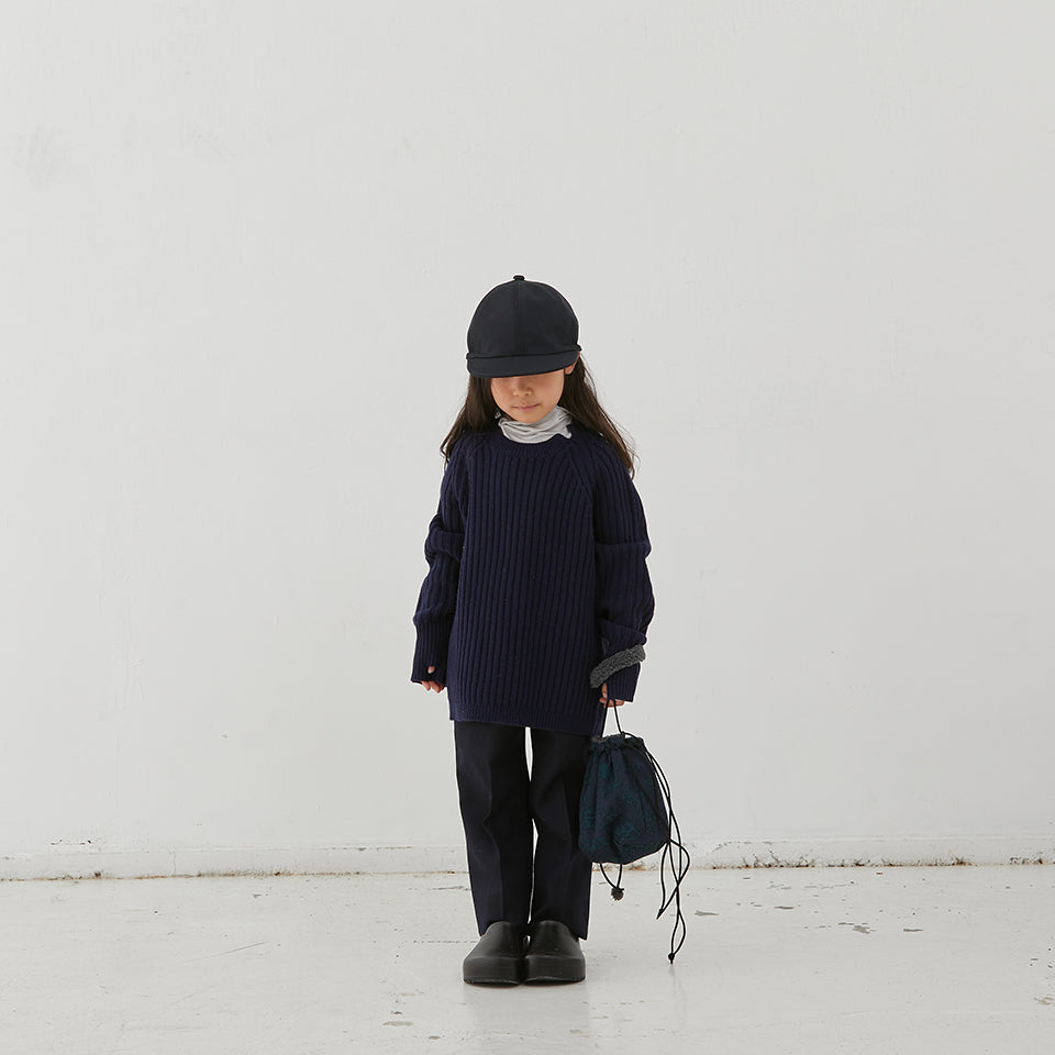Boys & Girls Navy Wool Sweater
