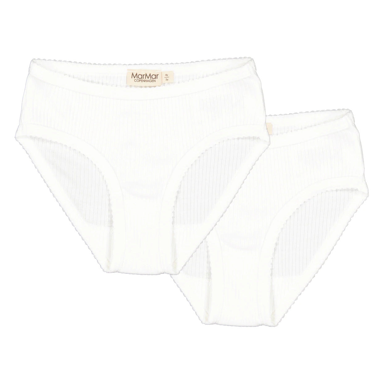 Girls White Underwear Set (2 Pack)