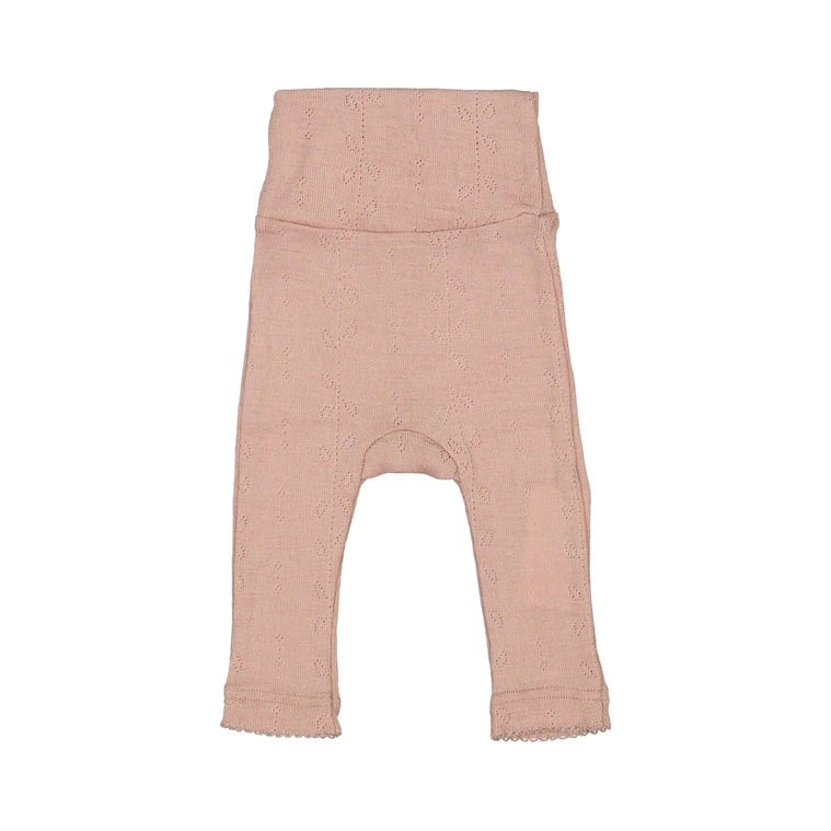 Baby Boys & Girls Pink Wool Leggings