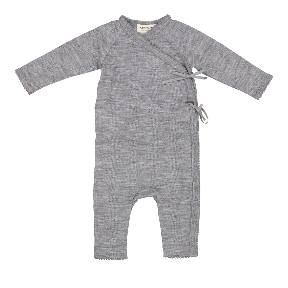 Baby Boys & Girls Grey Wool Babysuit