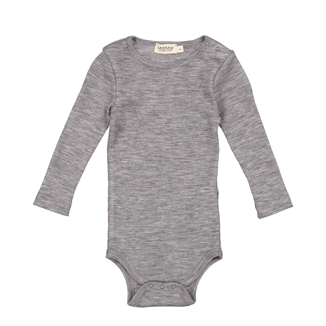Baby Boys & Girls Grey Wool Babysuit