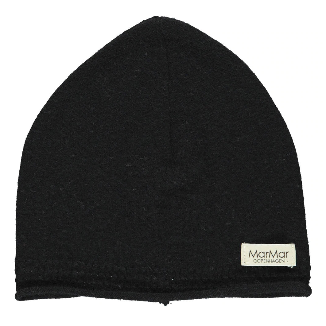 Boys & Girls Black Wool Hat