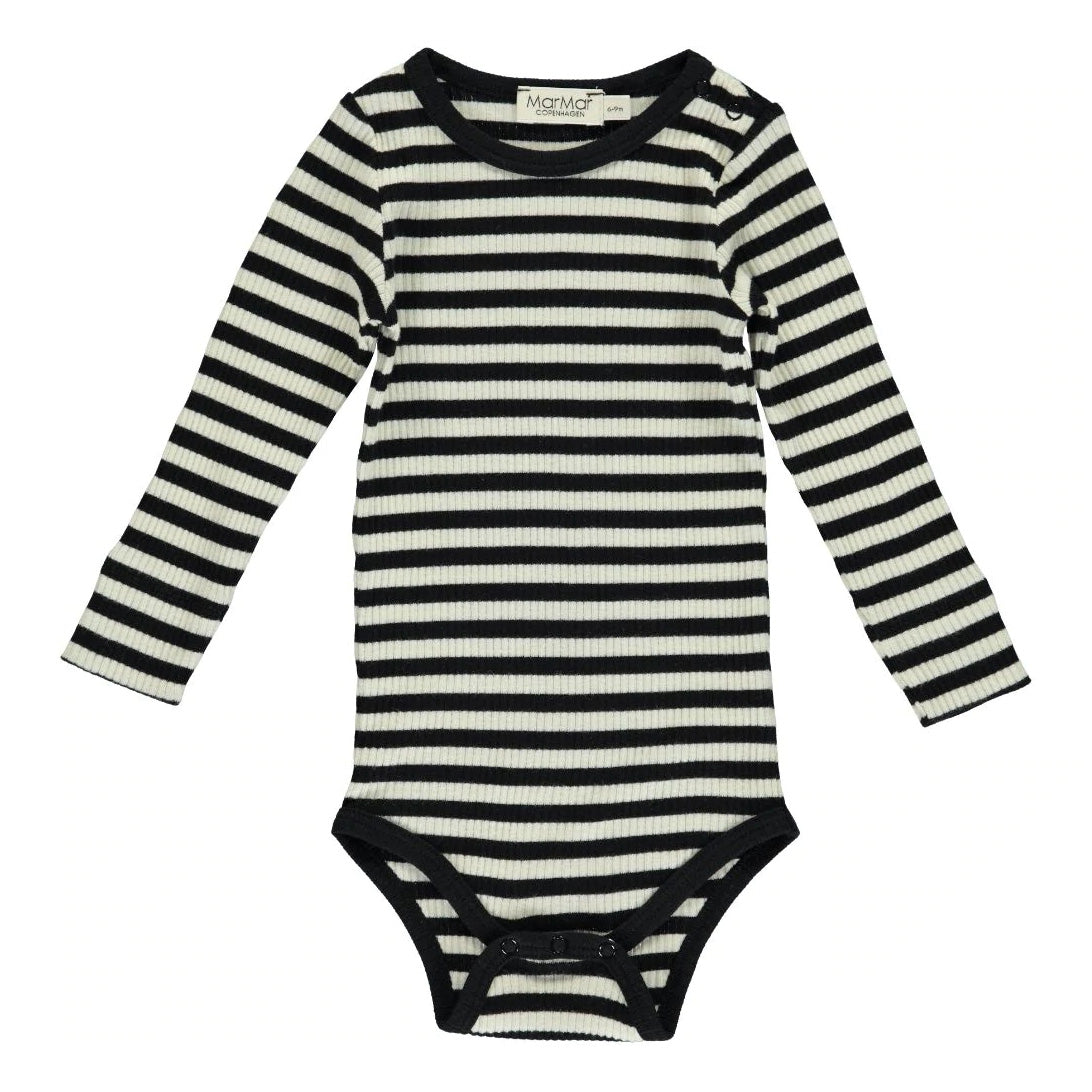 Baby Boys & Girls Black Stripes Babysuit