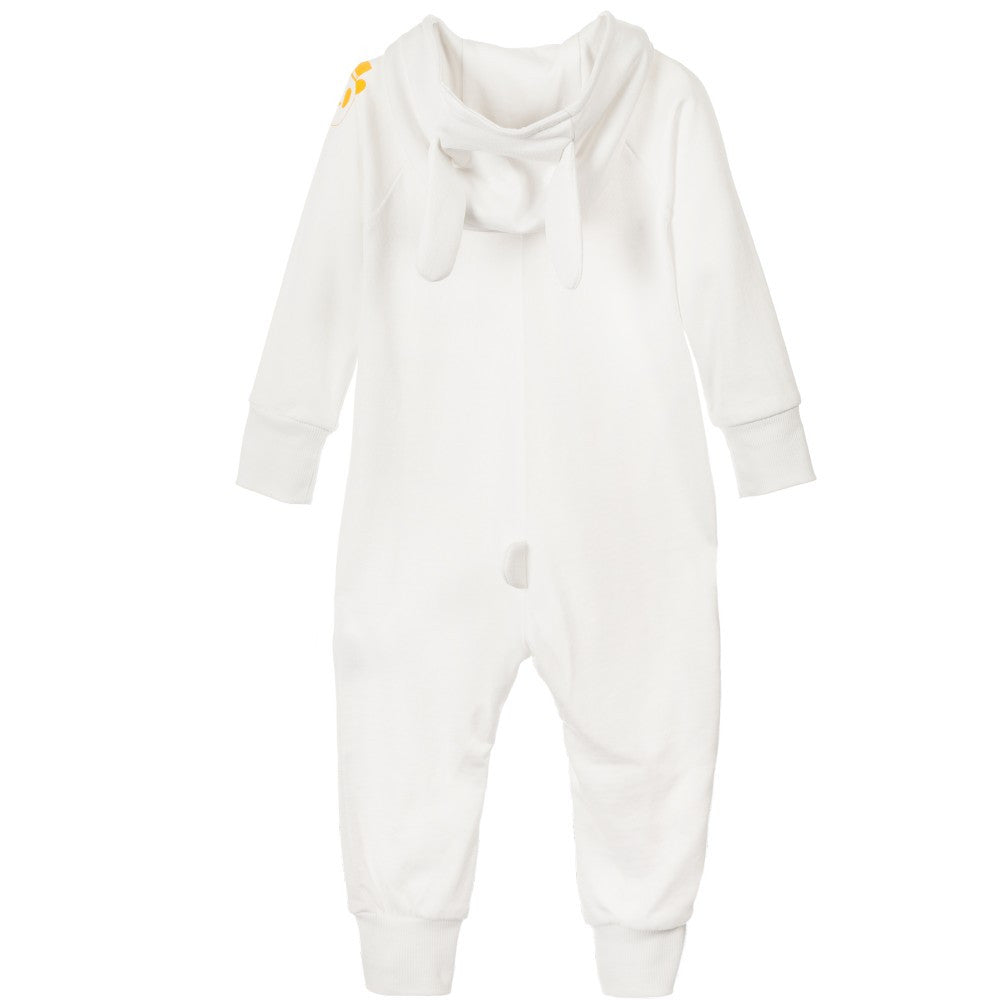 Baby White Bunny Cotton Babygrow - CÉMAROSE | Children's Fashion Store - 2