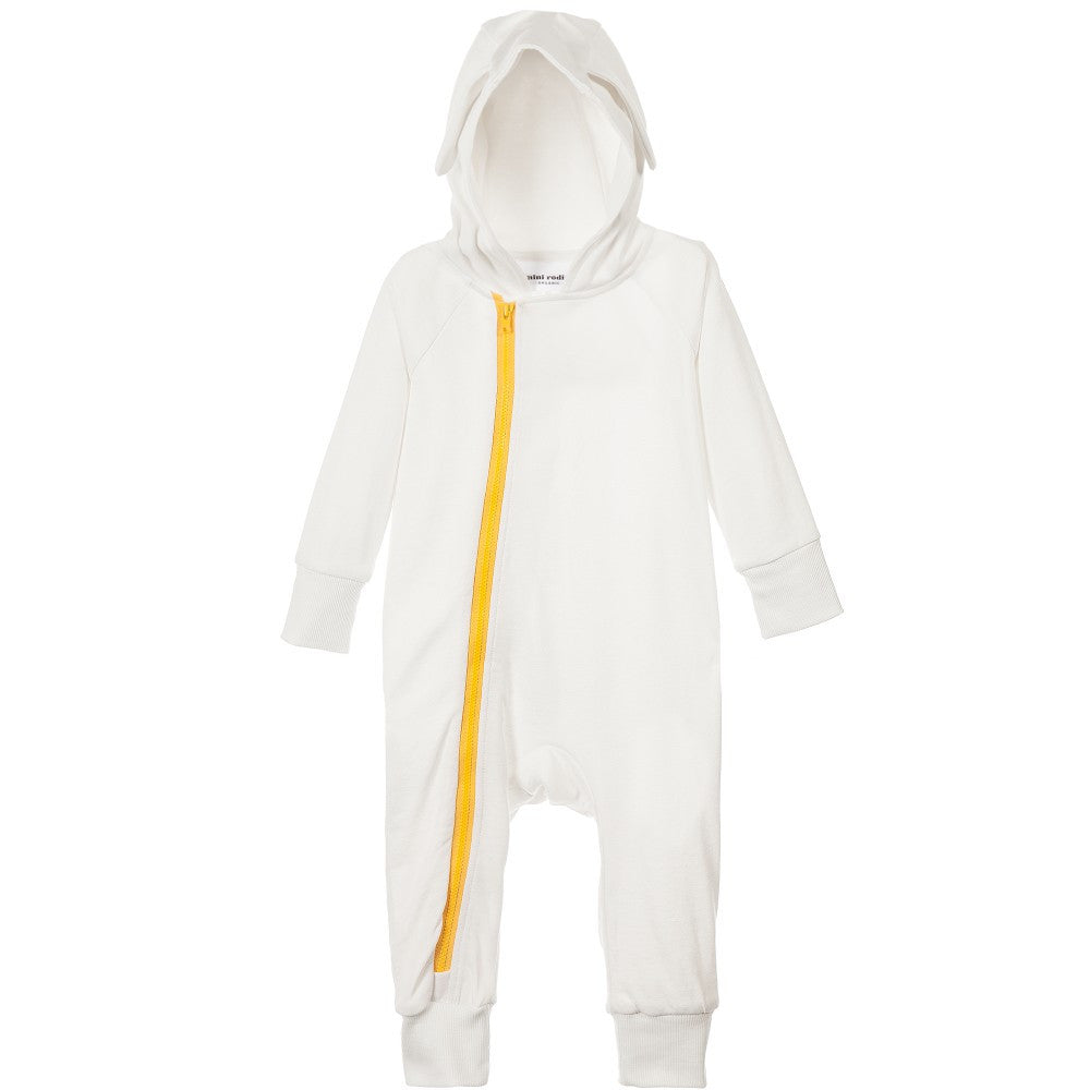 Baby White Bunny Cotton Babygrow - CÉMAROSE | Children's Fashion Store - 3