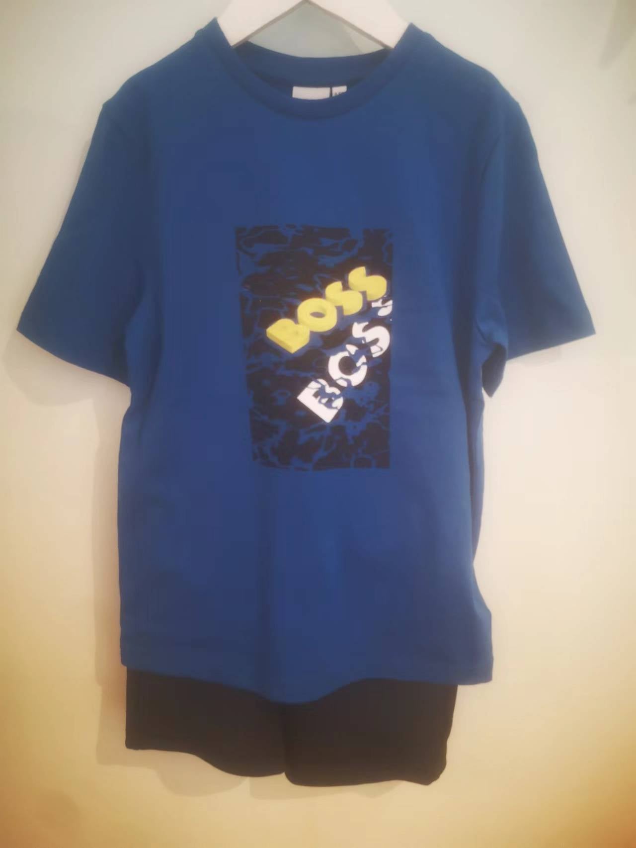 Boys Blue Cotton Set