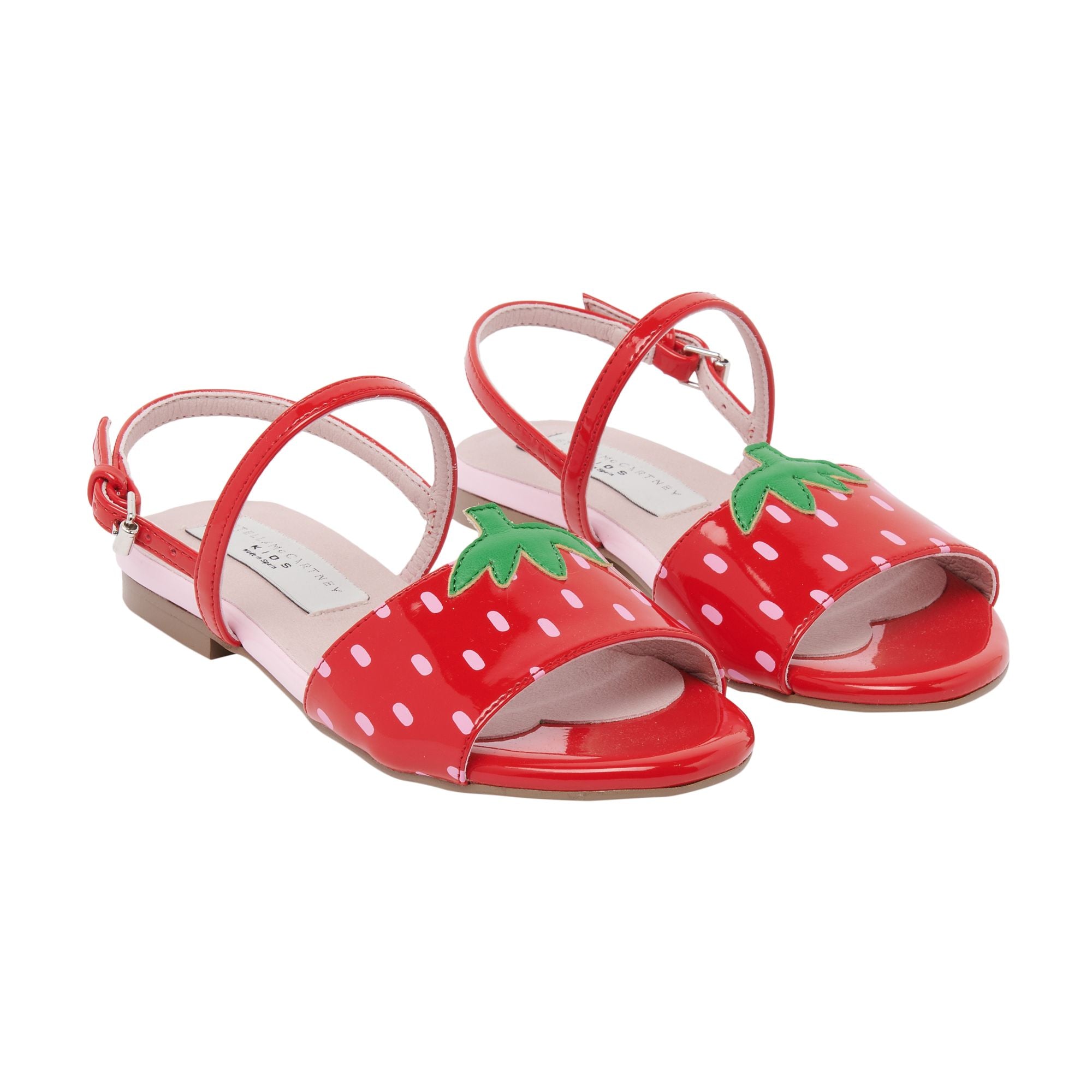 Girls Red Strawberry Sandals