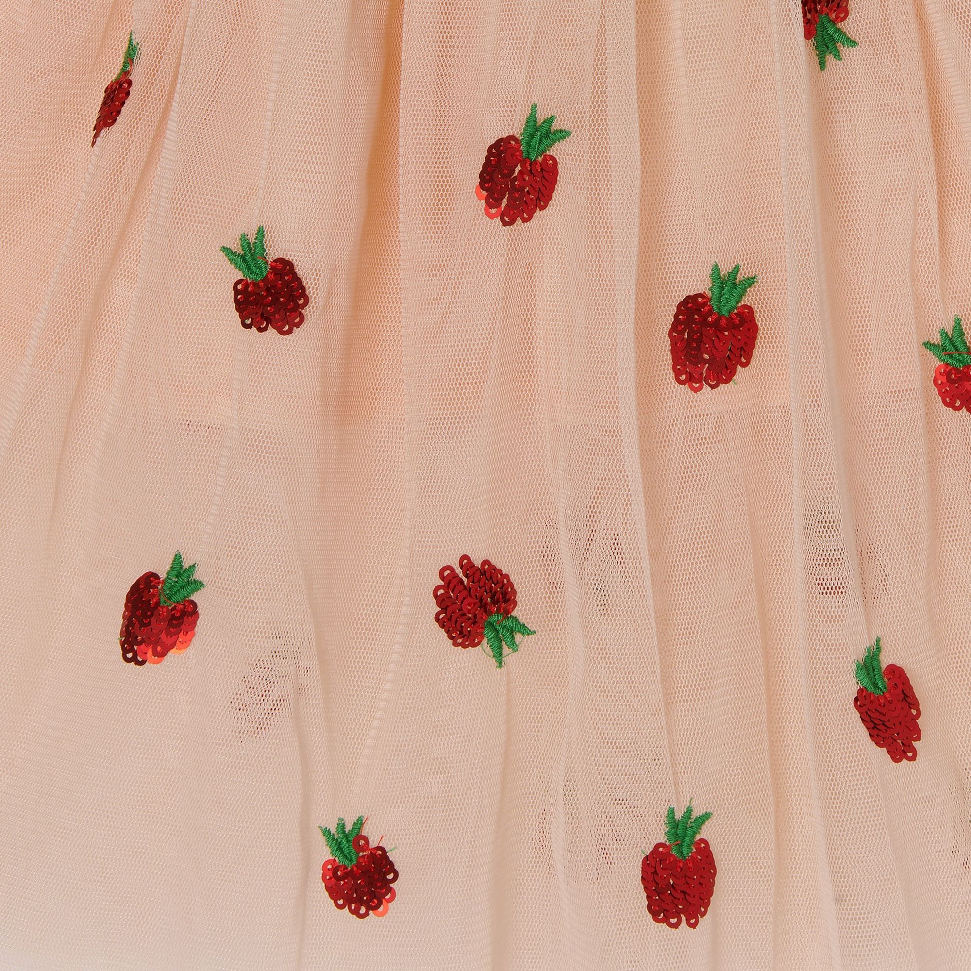 Girls Pink Strawberry Dress