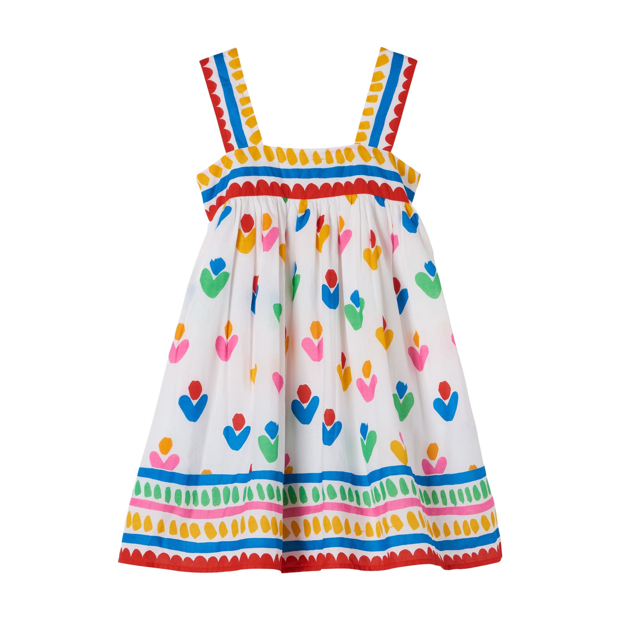 Girls Multicolor Heart Dress