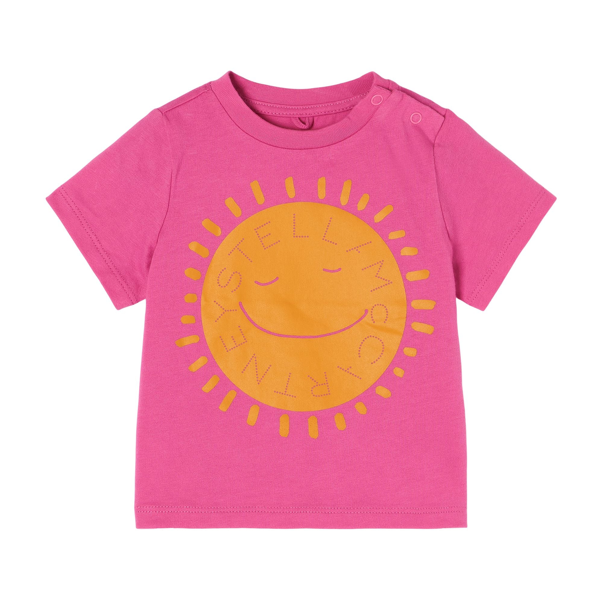 Baby Boys & Girls Pink Sun Cotton T-Shirt