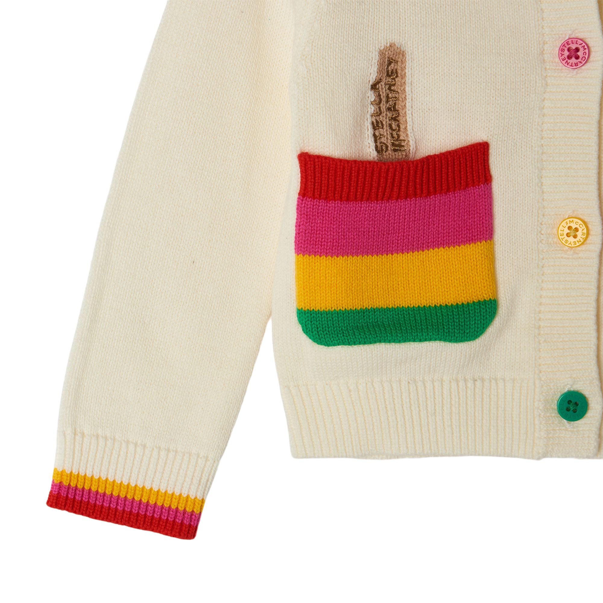 Baby Girls White Ice Cream Cardigan