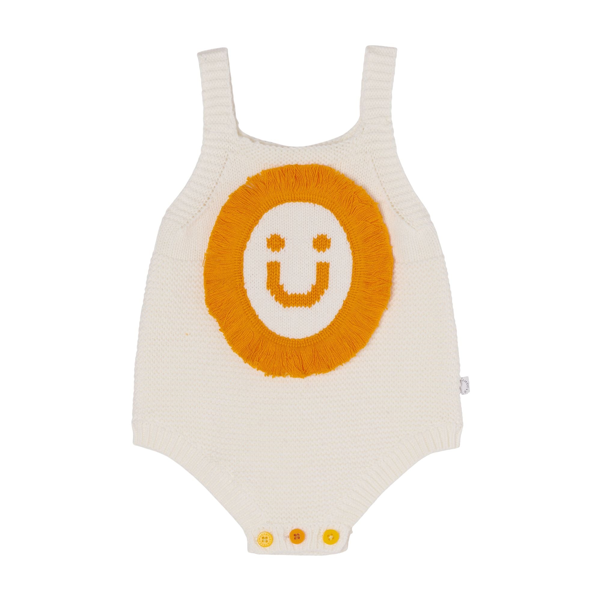 Baby Boys & Girls White Knit Babysuit