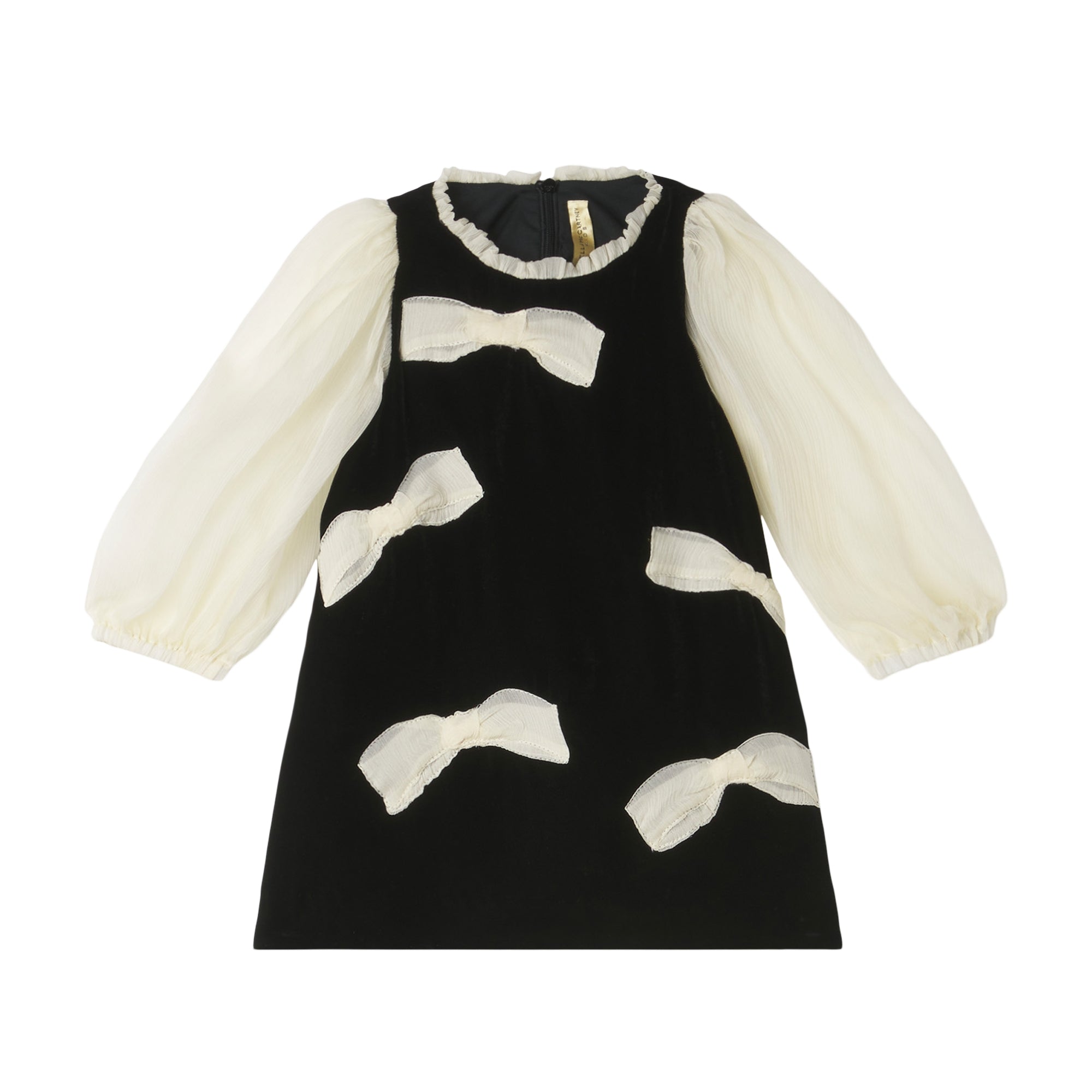 Baby Girls Black Bow Dress