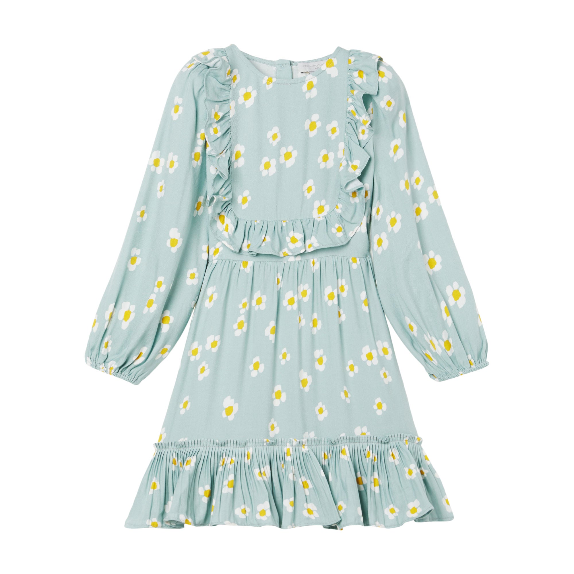 Girls Blue Flowers Dress