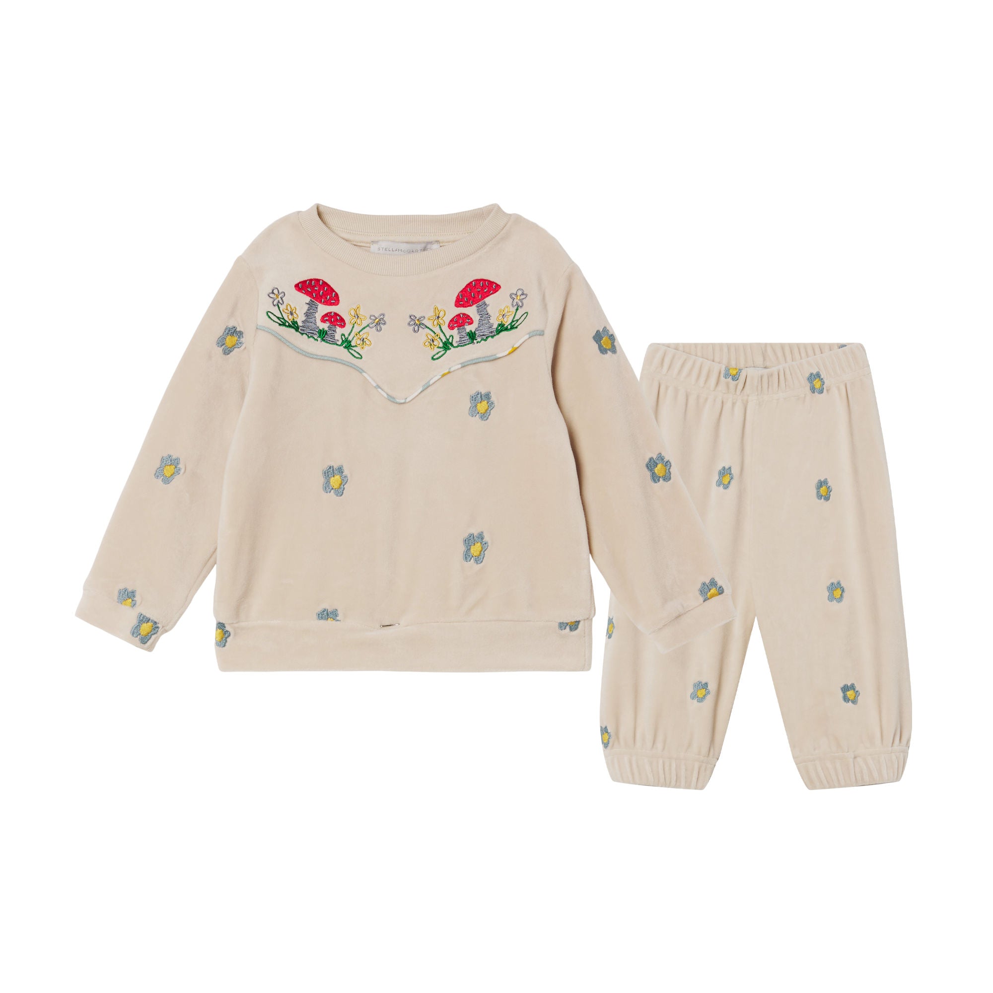 Baby Girls Ivory Embroidered Set