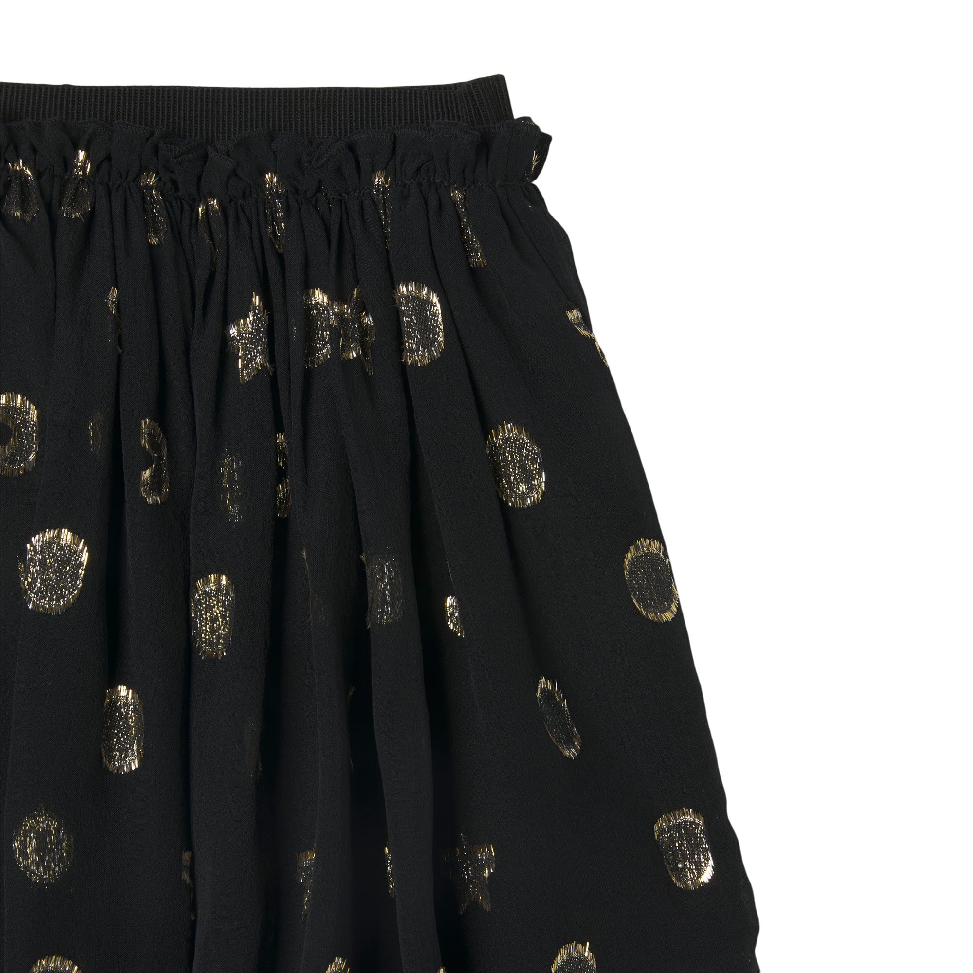 Girls Black Silk Skirt