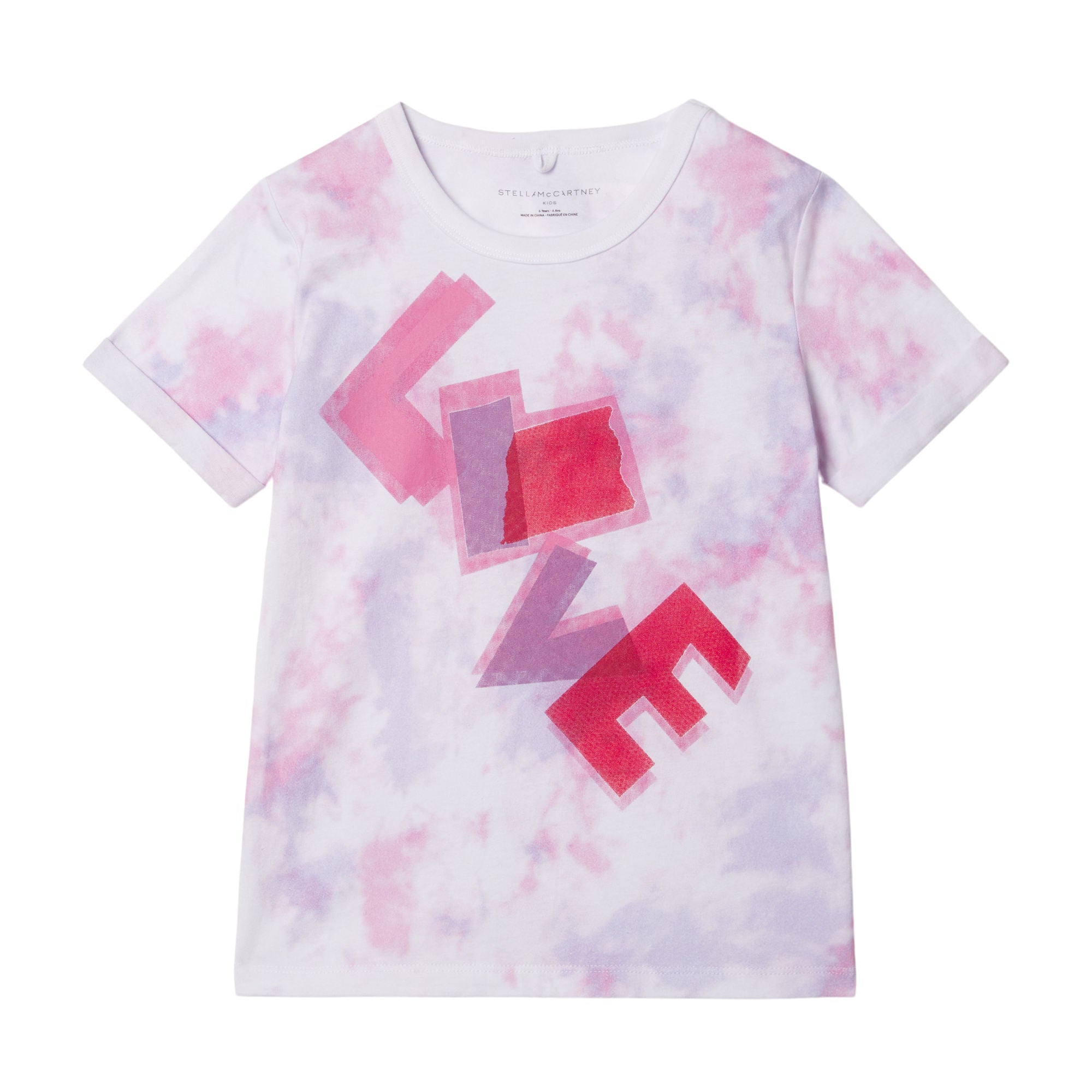 Girls Pink Logo Cotton T-Shirt