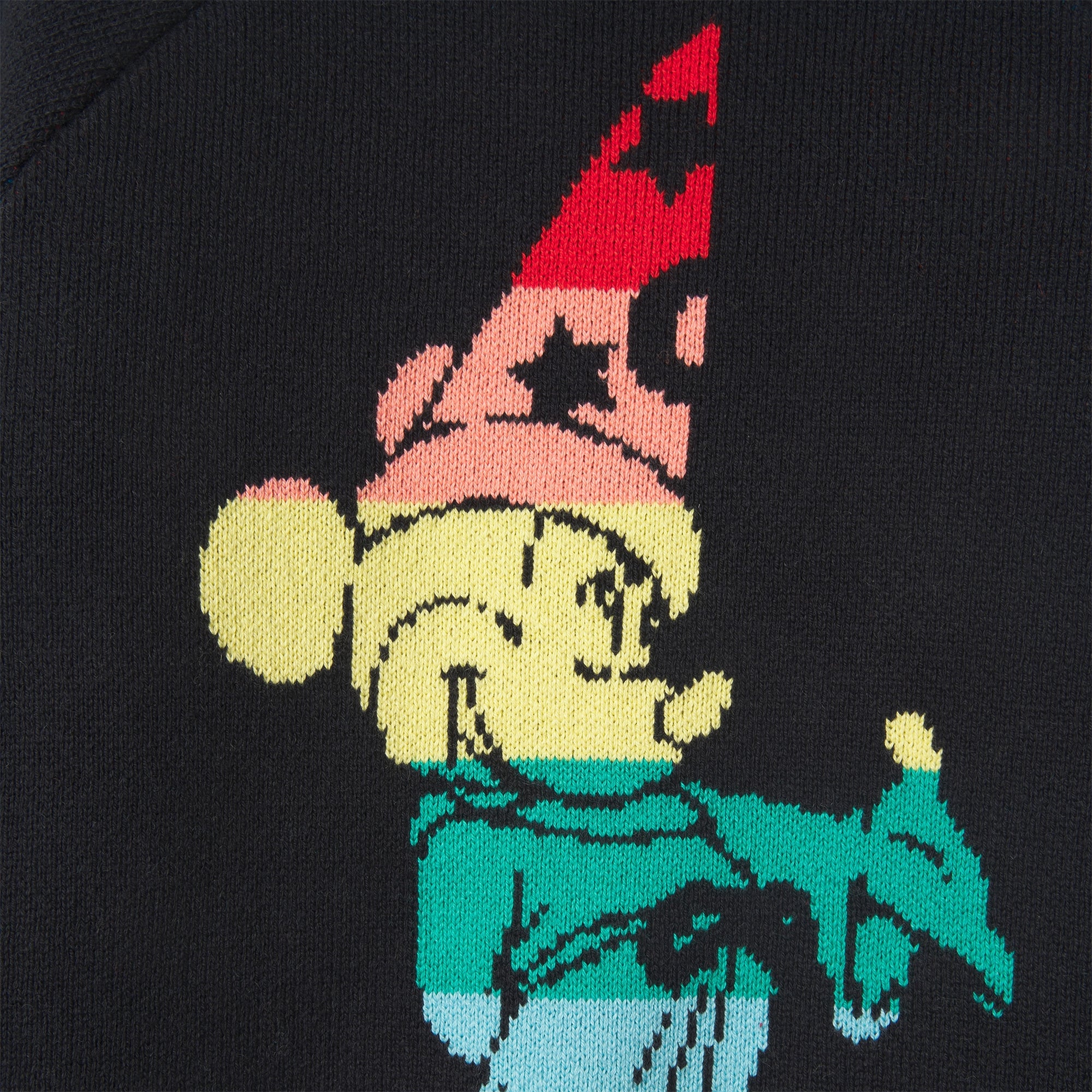 Boys Black Pattern Sweater