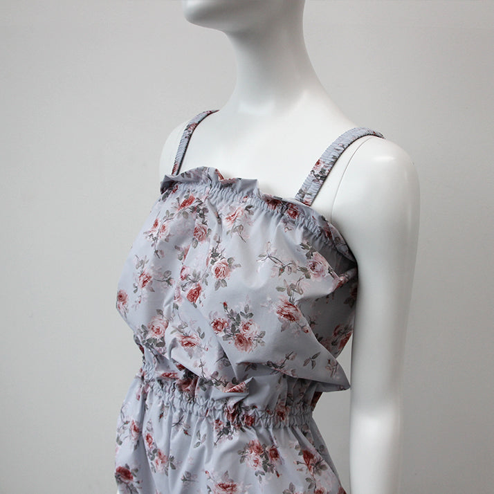 Girls Blue Floral Ballet Trousers