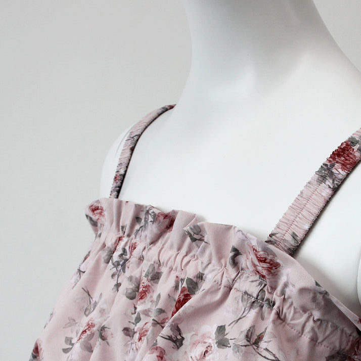 Girls Pink Floral Ballet Trousers