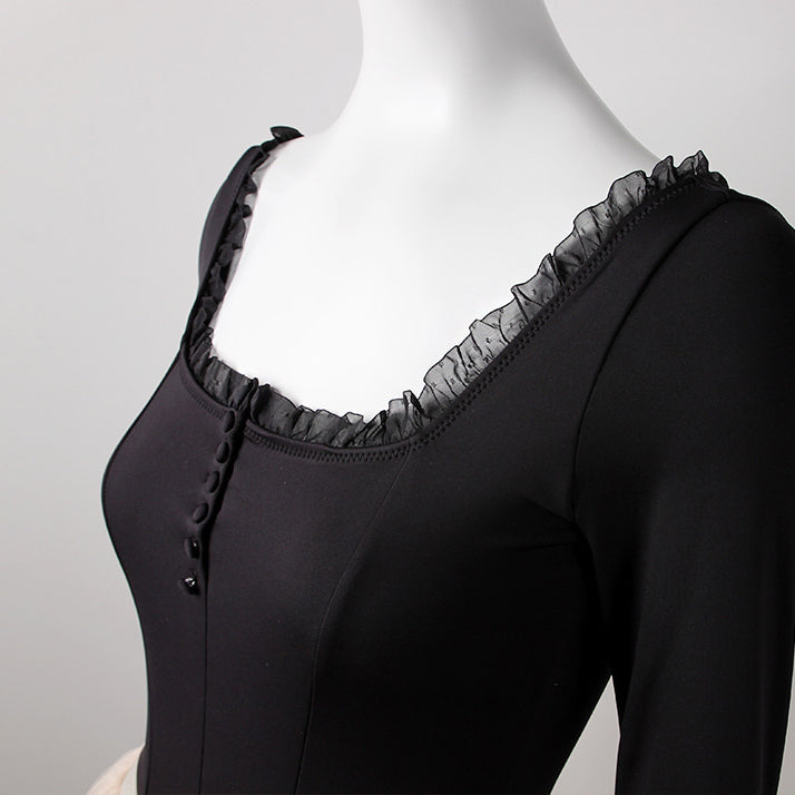 Girls Black Ballet Onesies