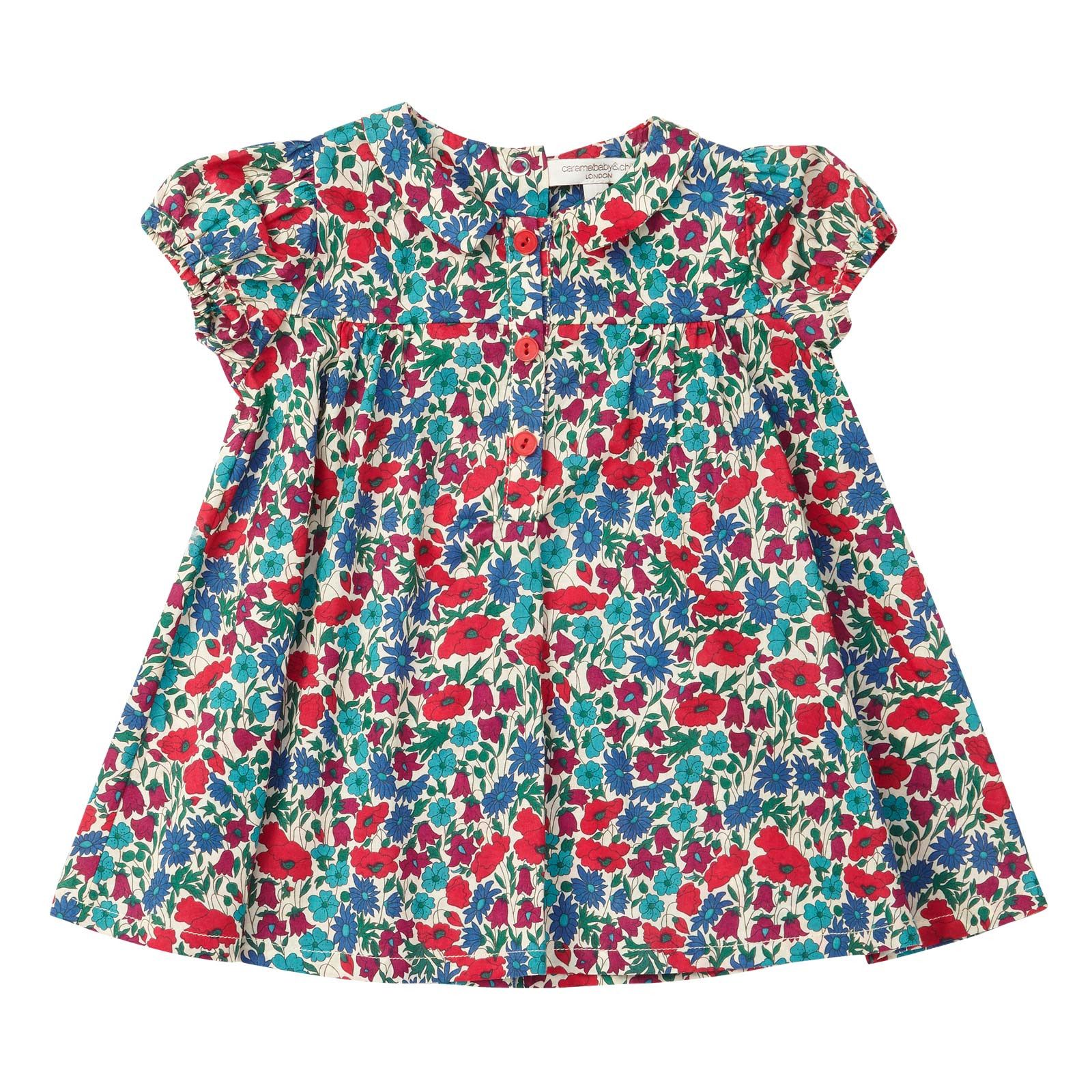 Baby Girls Multicolor Cotton Poppy Printed Dress - CÉMAROSE | Children's Fashion Store