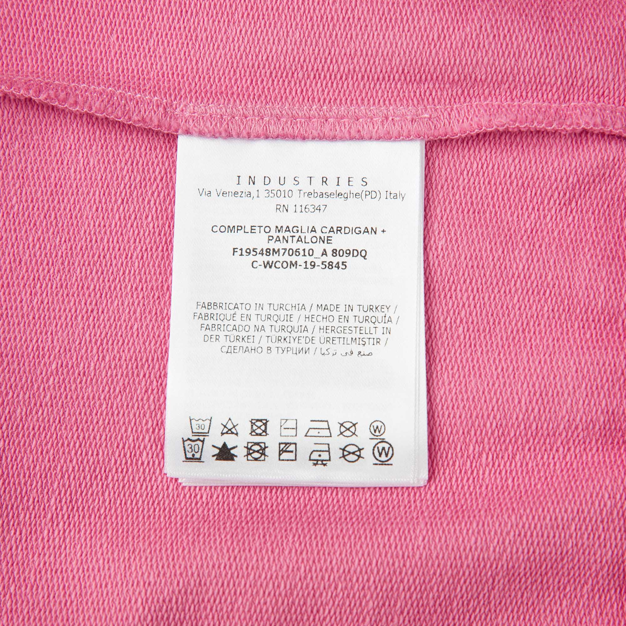 Girls Dark Pink Cotton Set