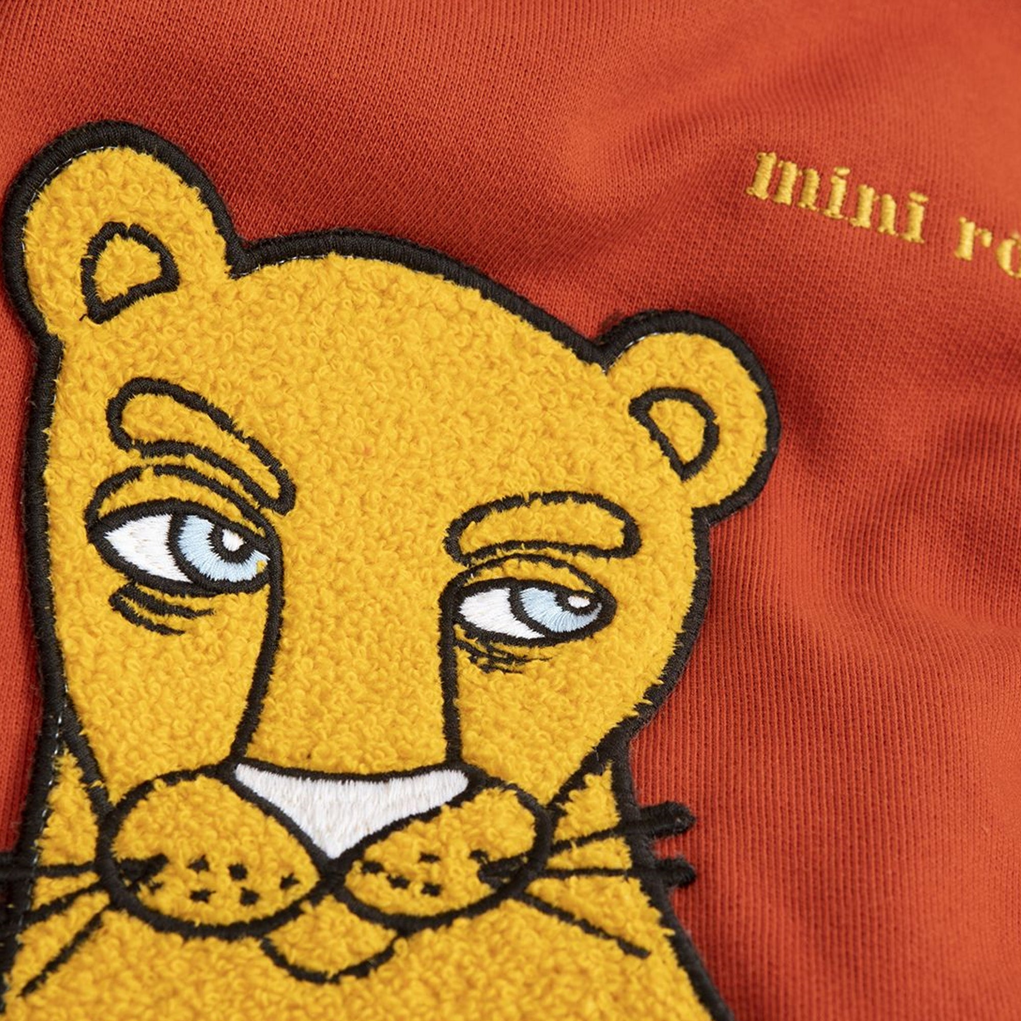 Baby Red Cotton Cat Patch Sweatshirt