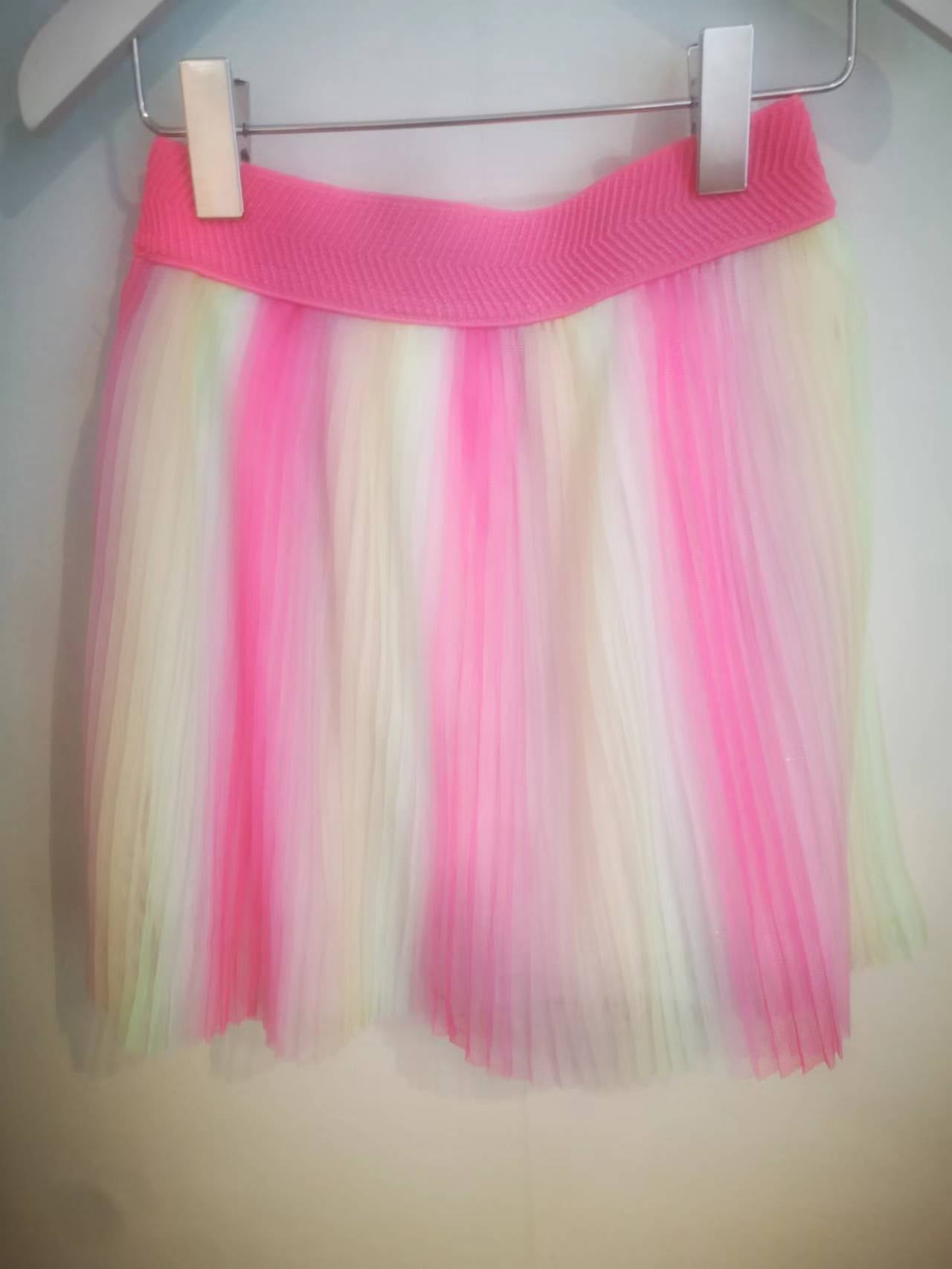 Girls Pink Pleated Skirt