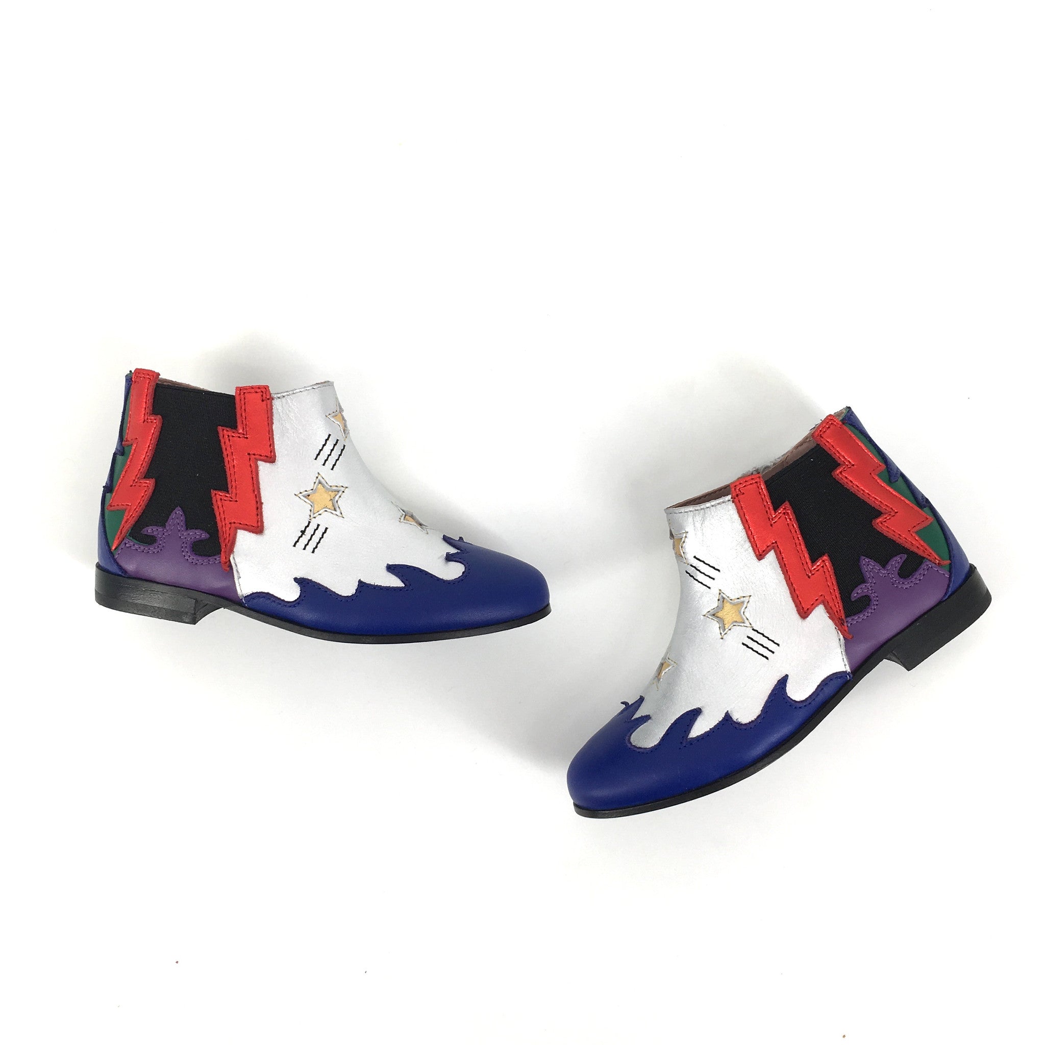 Baby Girls Multicolor Leather Upper And Rubber Sole Boot - CÉMAROSE | Children's Fashion Store - 3