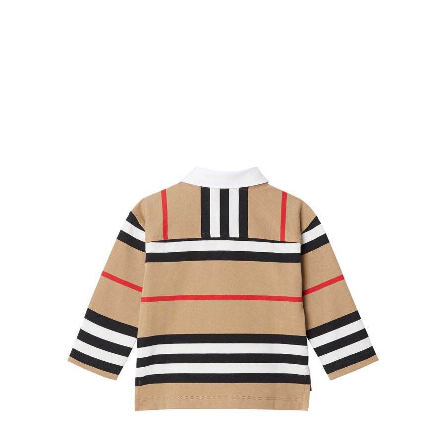 Boys Archive Beige Cotton Polo Shirt