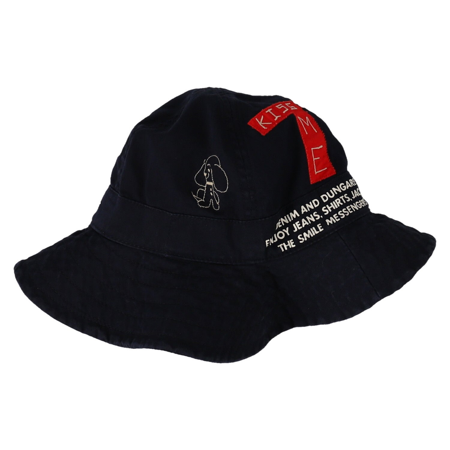 Boys & Girls Navy Embroidered Hat
