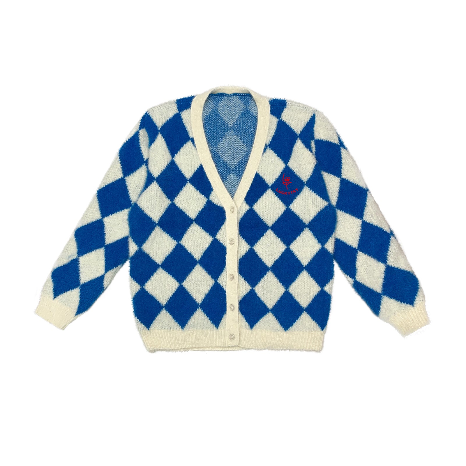 Boys & Girls Blue Check Cardigan