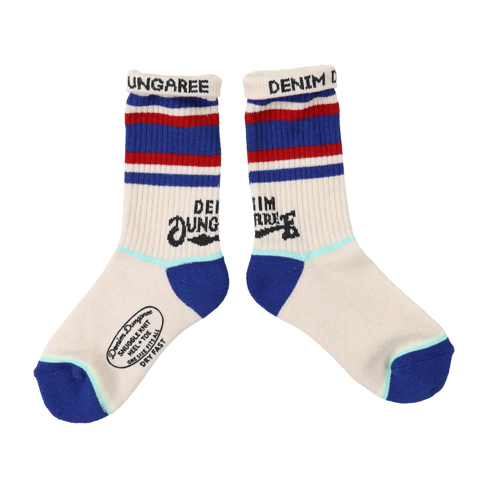 Boys & Girls Blue Logo Cotton Socks