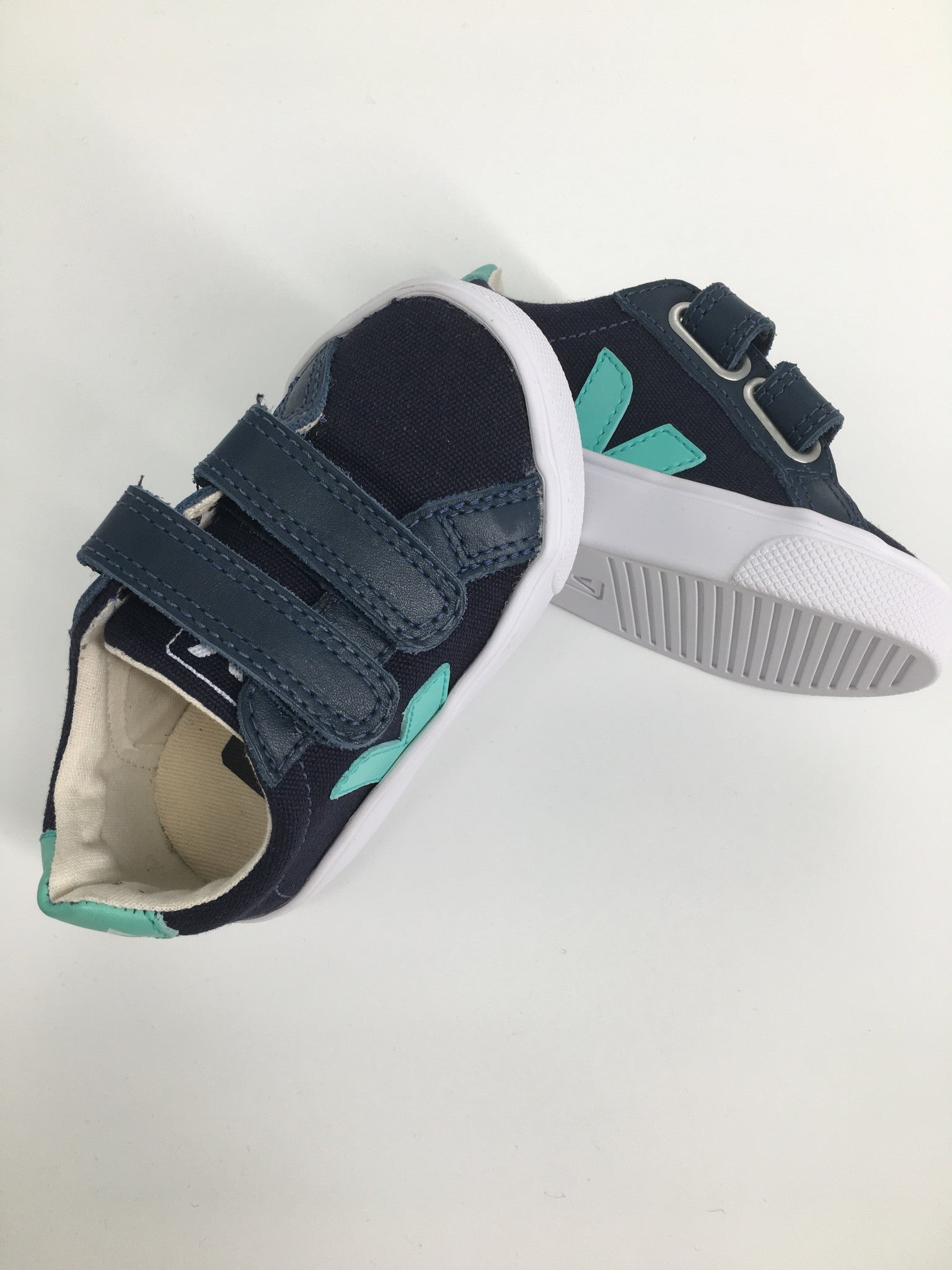 Baby Blue Velcro Canvas Shoes - CÉMAROSE | Children's Fashion Store - 2
