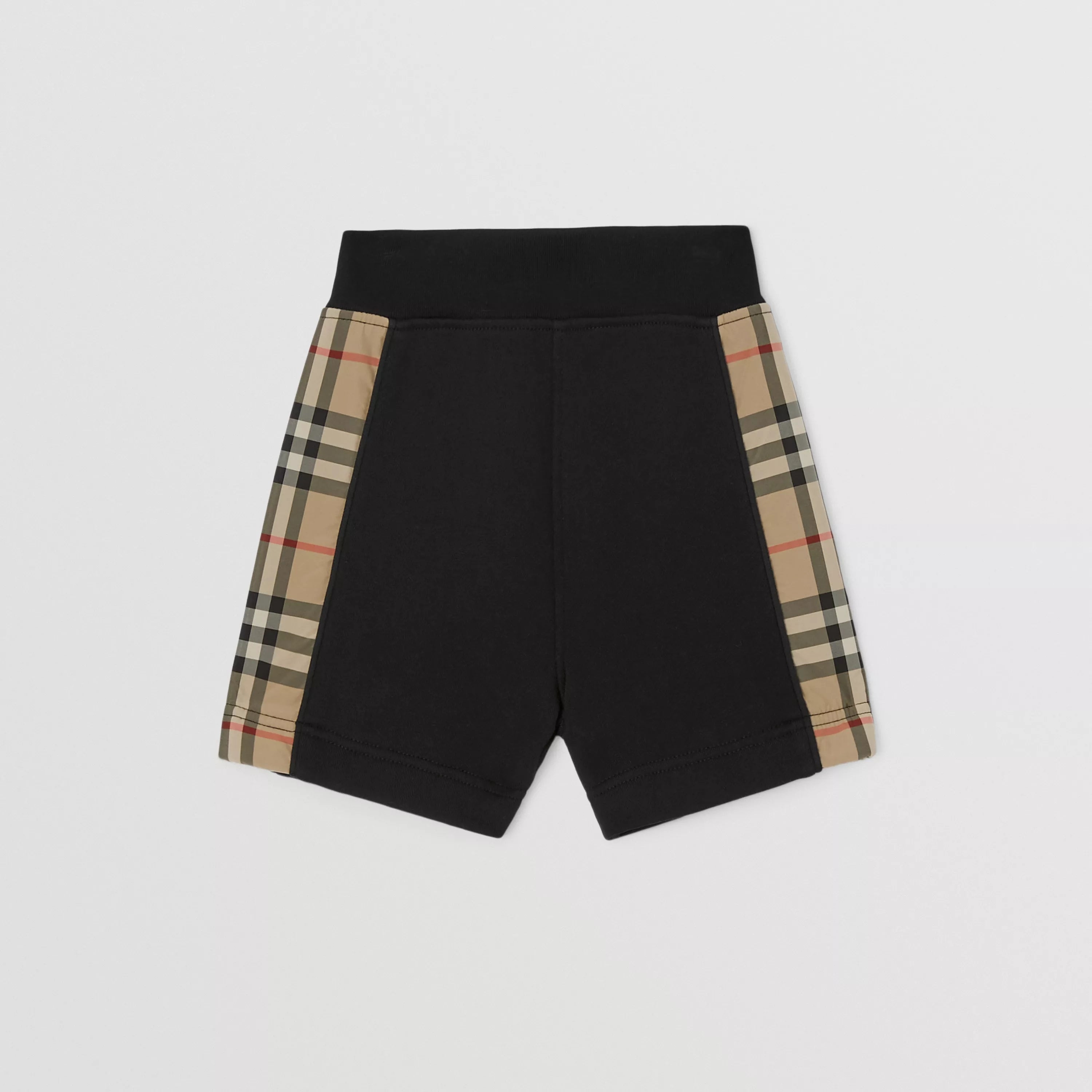 Baby Boys & Girls Black Cotton Shorts