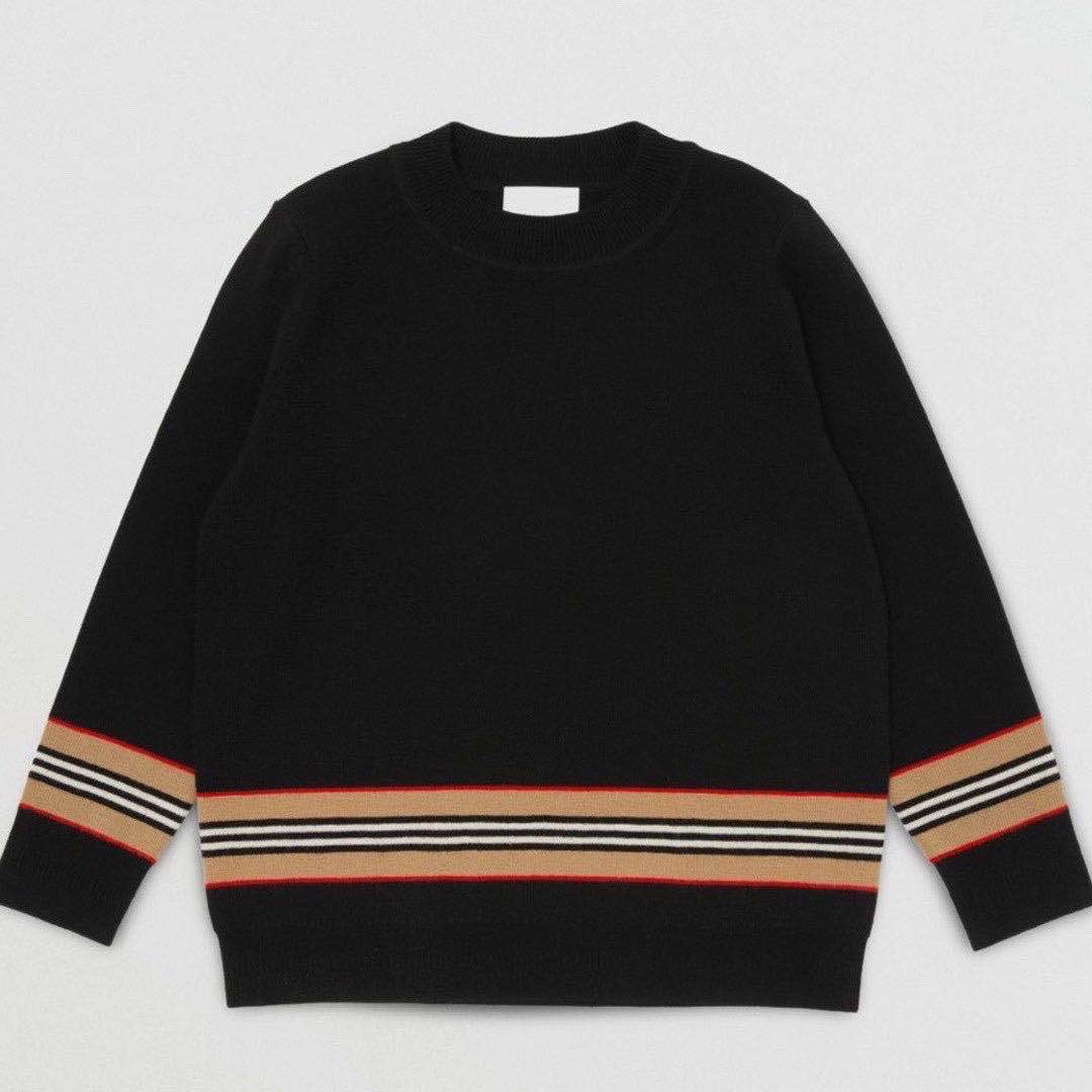 Boys & Girls Black Stripe Jumper