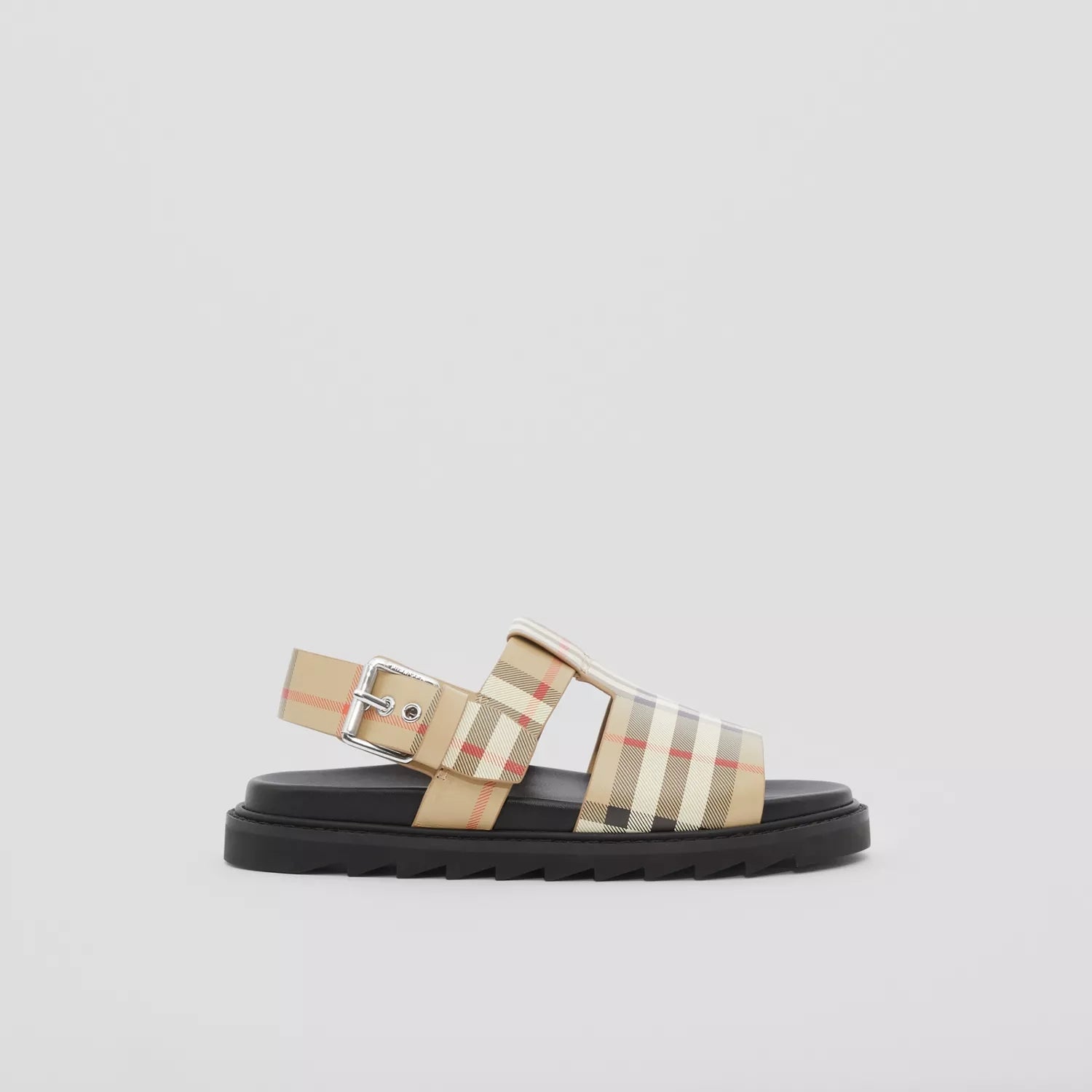 Boys & Girls Beige Check Sandals