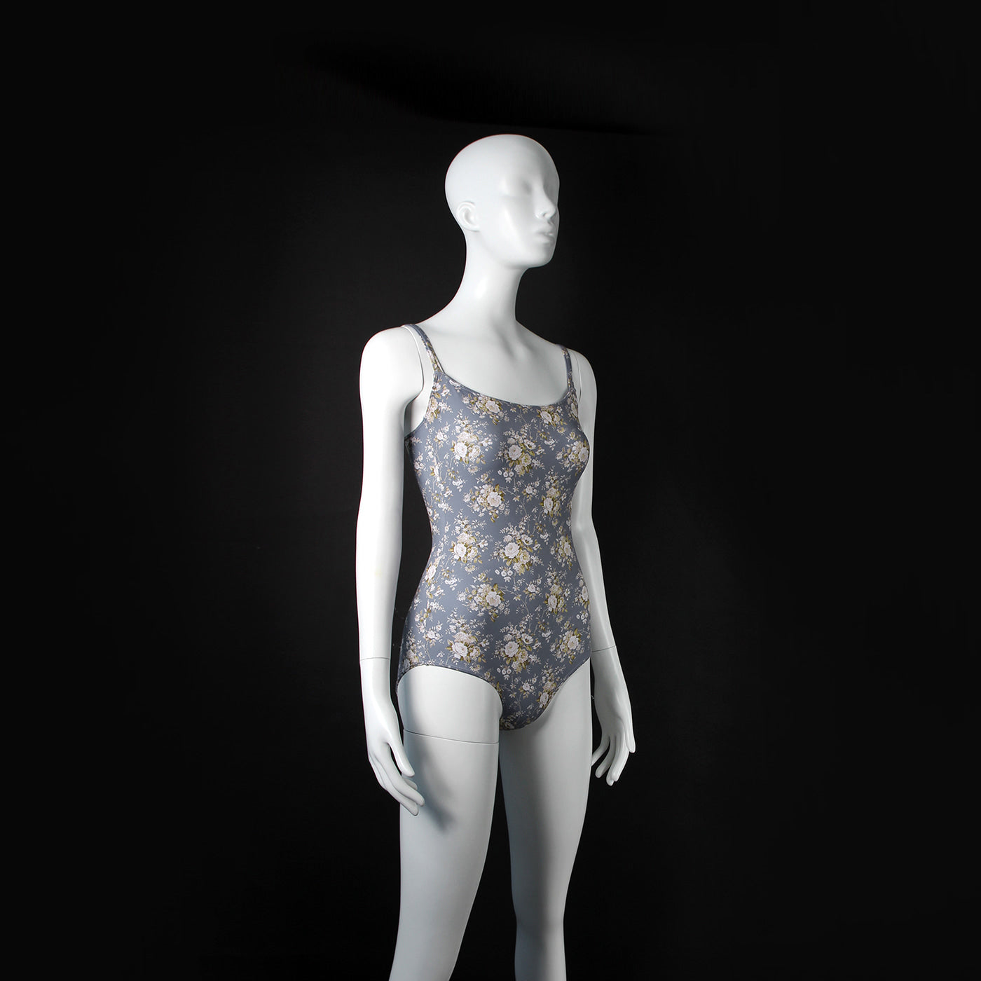 Girls Blue Floral Ballet Onesies