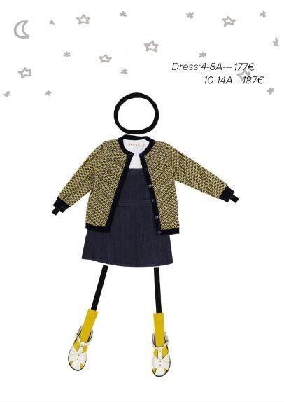 Girls Navy Blue Cotton Sleeveless Denim Dress - CÉMAROSE | Children's Fashion Store - 2