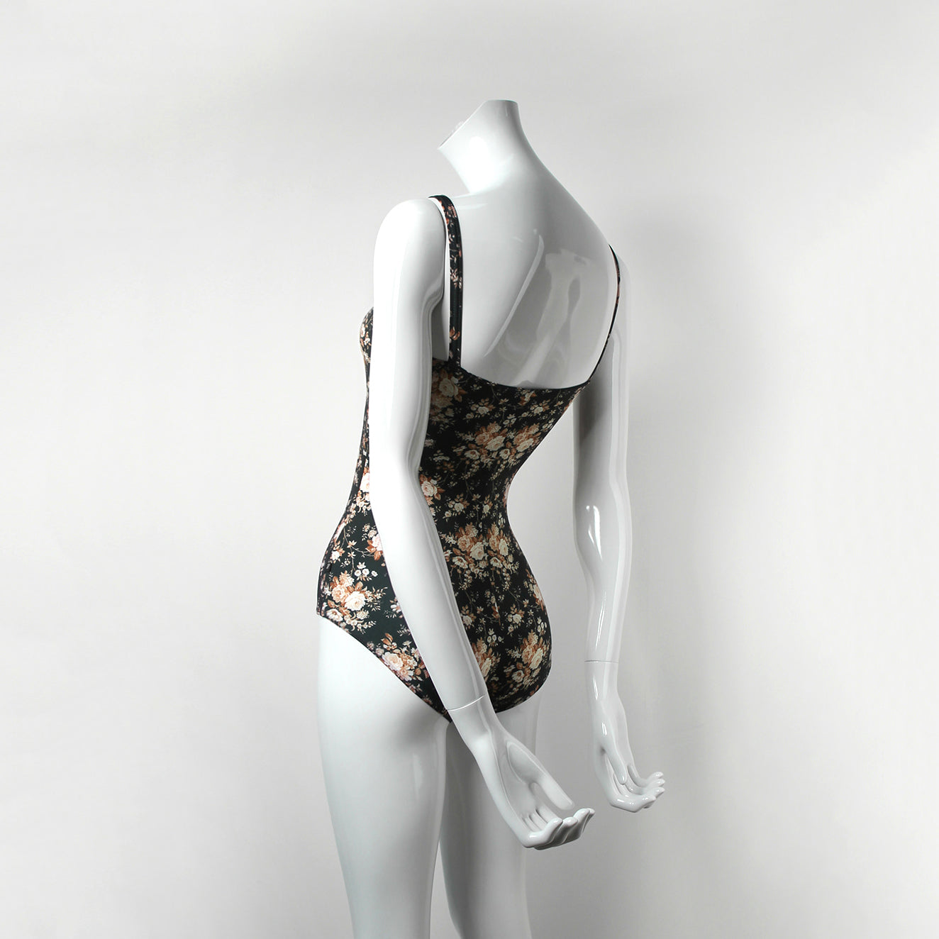 Girls Black Floral Ballet Onesies