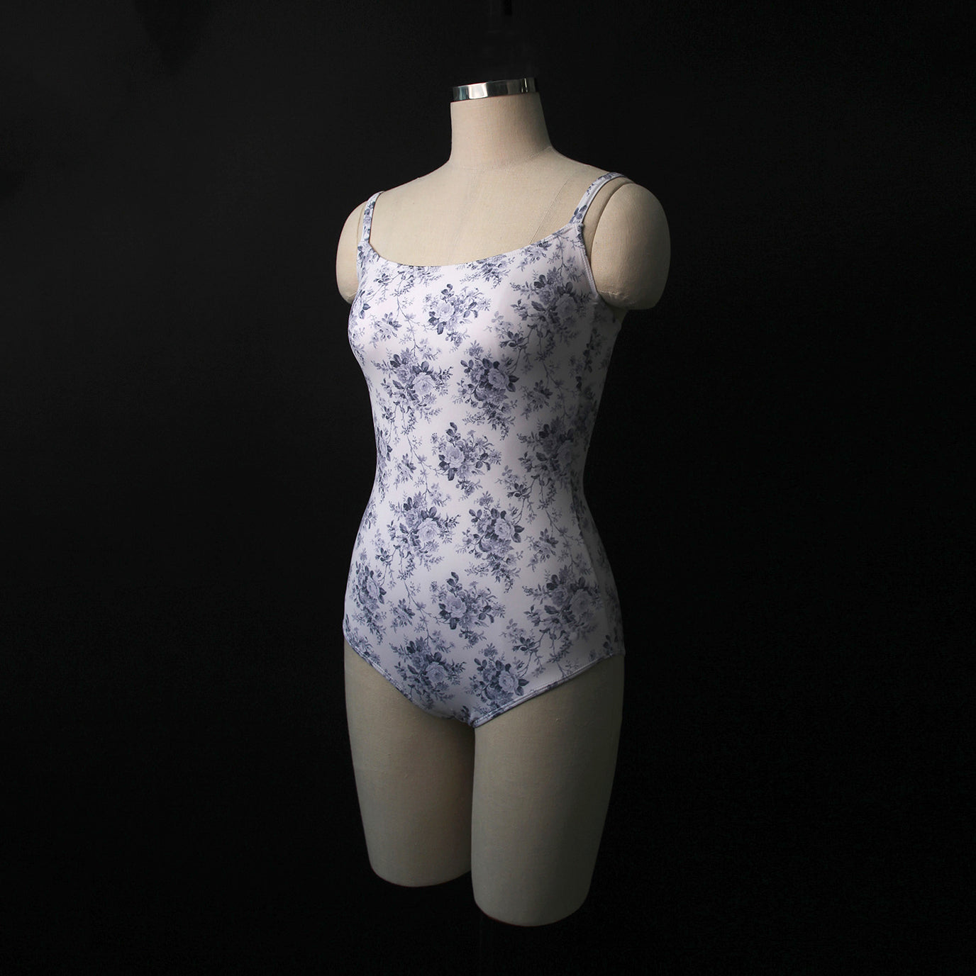 Girls Blue Floral Ballet Onesies