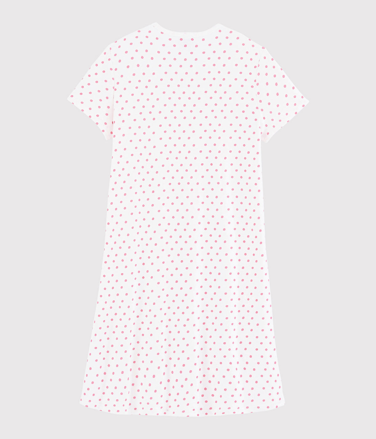 Robe de Nuit Fille à Pois Blancs