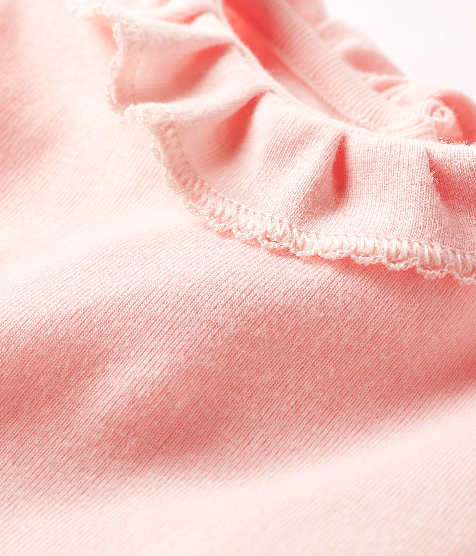 Baby Girls Pink Cotton Babysuit